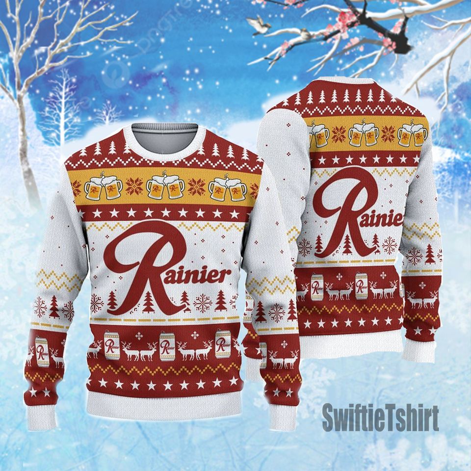 Rainier Beer Ugly Sweater Christmas, Gift For Xmas 3D Sweater