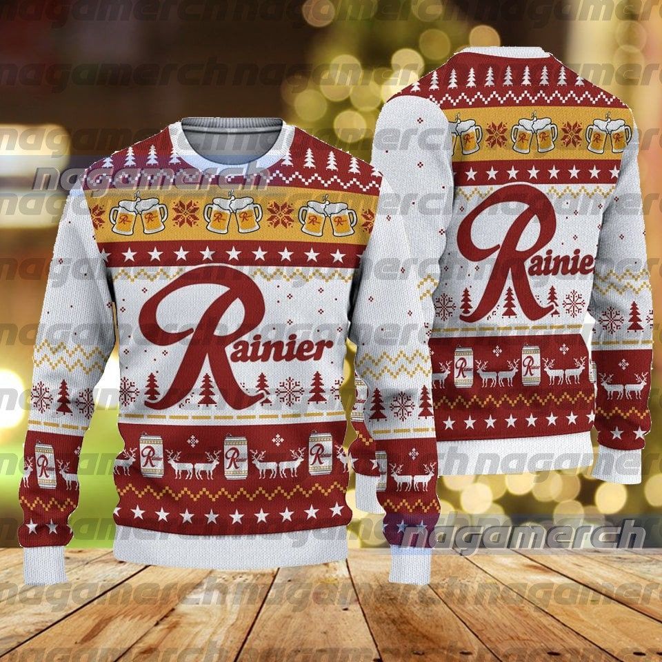 Rainier Beer Ugly Sweater Christmas, Gift For Xmas 3D Sweater, Christmas Gift
