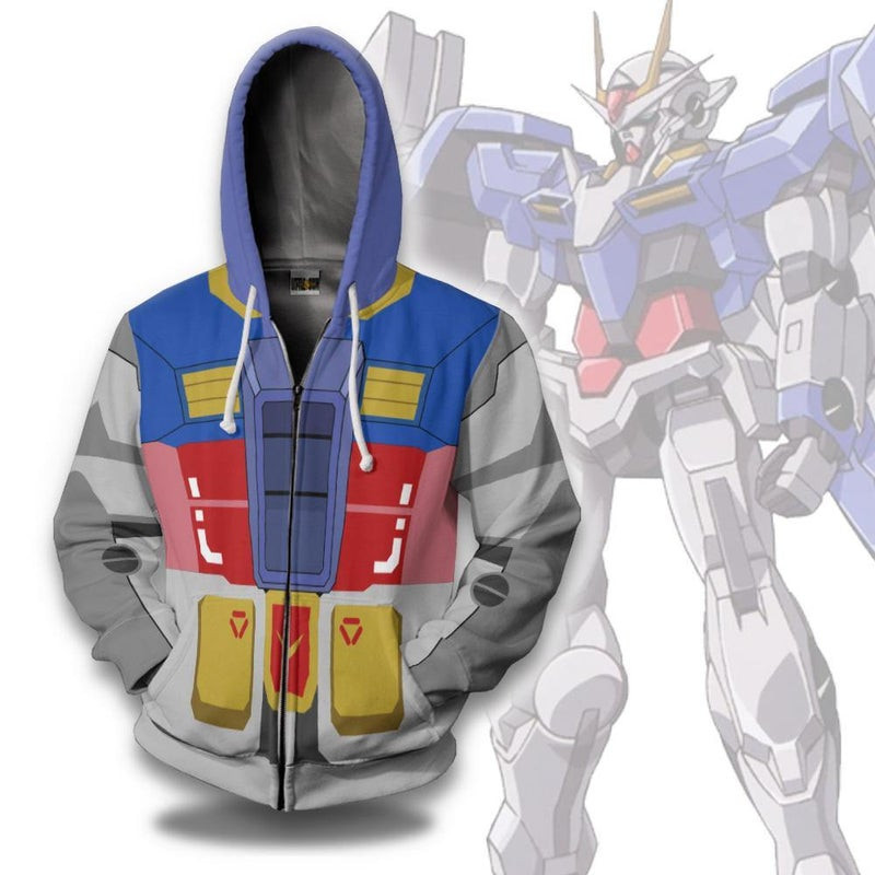 Raiser Cosplay Costumes Mobile Suit Gundam Custom 3D All Over Print Hoodie, Zip Hoodie