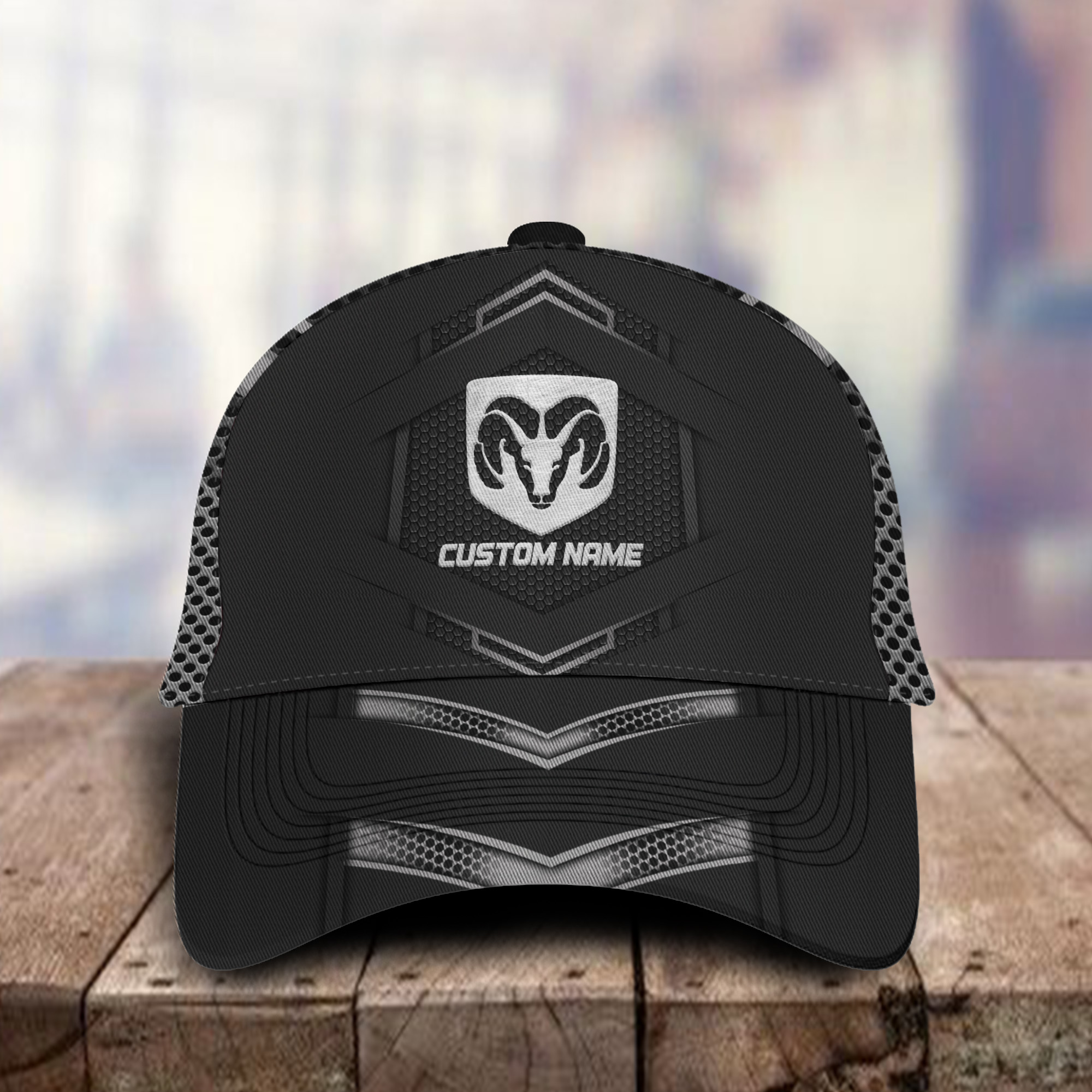 Ram 3D Classic Cap Logo Personalized Name Trucker Hats Custom Hats Gifts For Men & Women