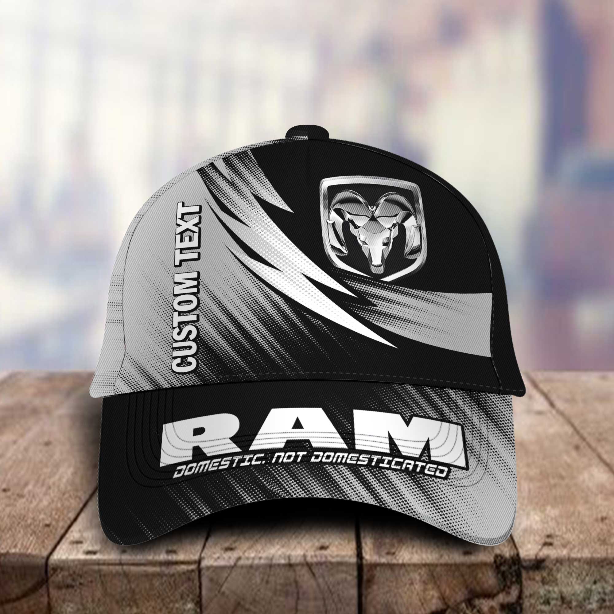 Ram Personalized Name 3D Classic Cap Hat Gift for Men Women Trucker Hats Custom Hats Gifts For Men & Women