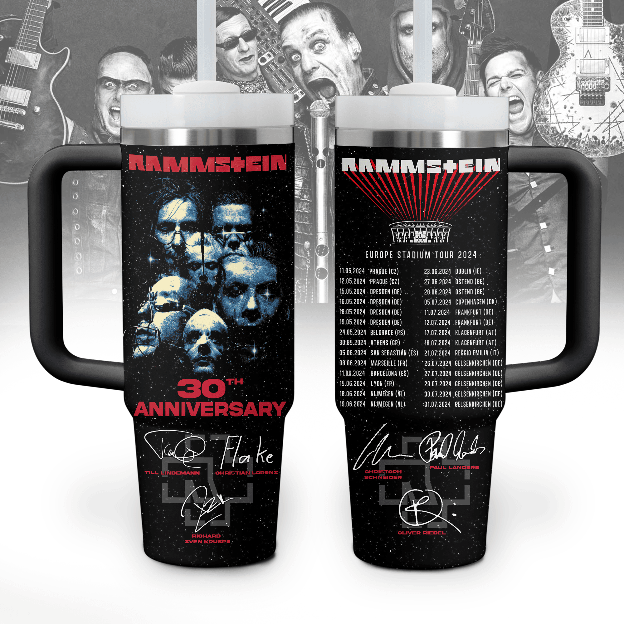 Rammstein Music Custom Stanley Cup 40 oz 30 oz Tumbler With HandleTVC2301766