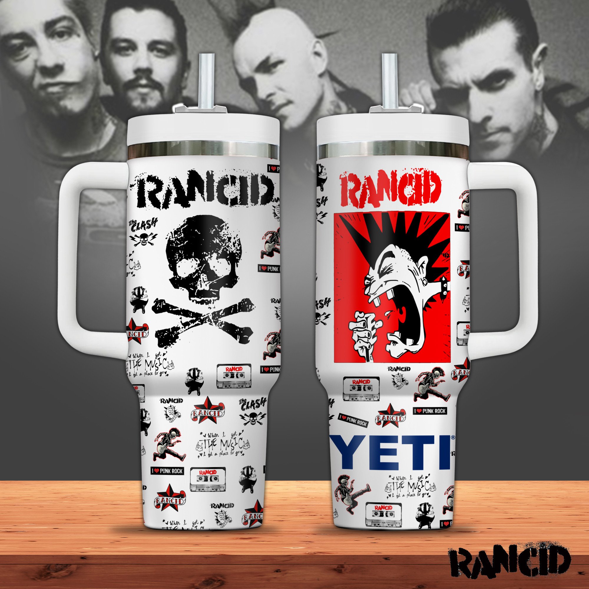 Rancid Band Music Custom Stanley Cup 40 oz 30 oz Tumbler With HandleTVC2301310