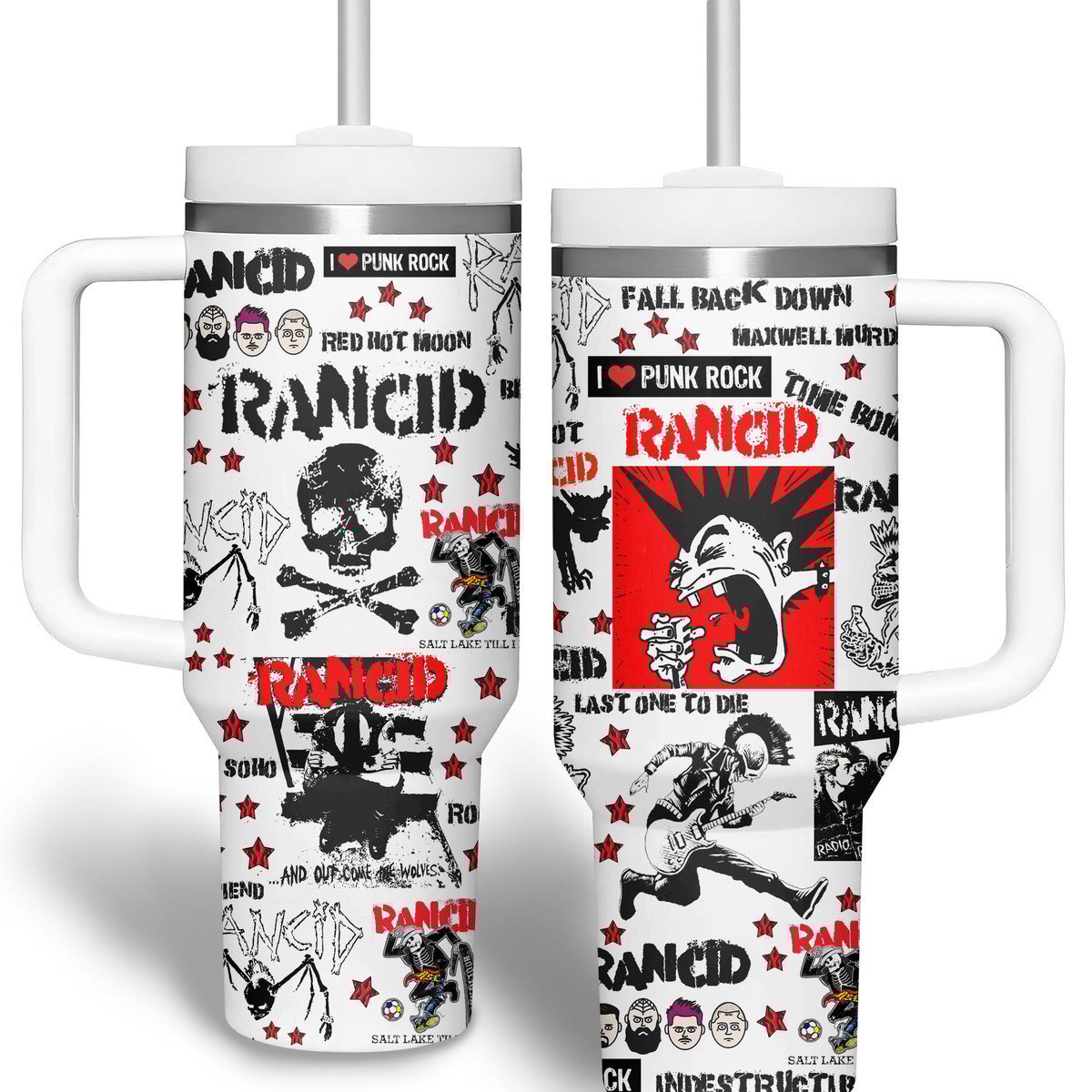 Rancid Music Custom Stanley Cup 40 oz 30 oz Tumbler With HandleTVC2301311