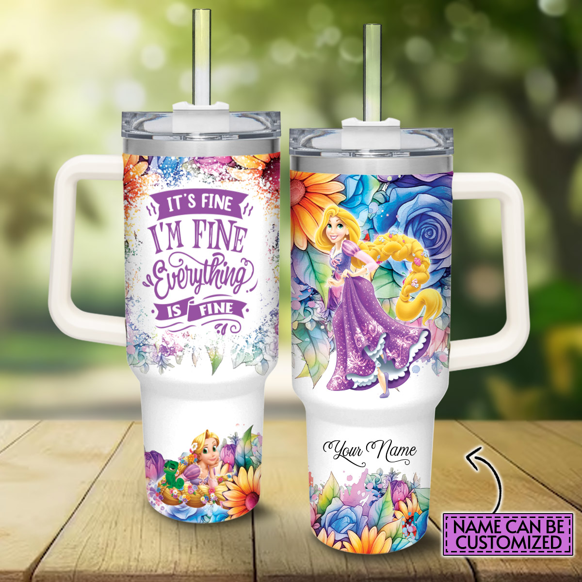 Rapunzel Disney Princess Cartoon Custom Stanley Cup 40 oz 30 oz Tumbler With HandleTVC2301808