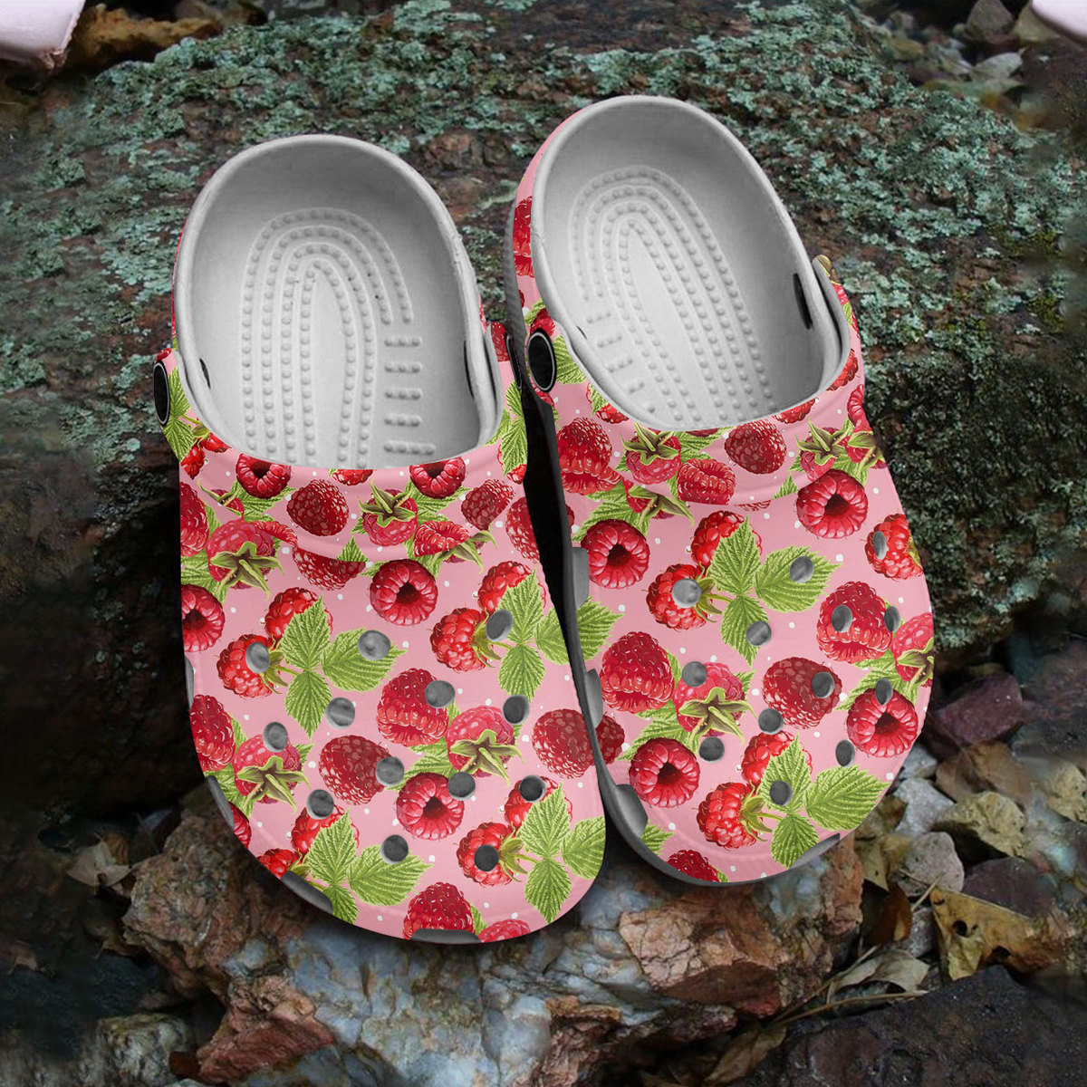 Raspberry Fruit Crocs Crocband Clogs Shoes Comfortable For Men Women and Kids - Image 3