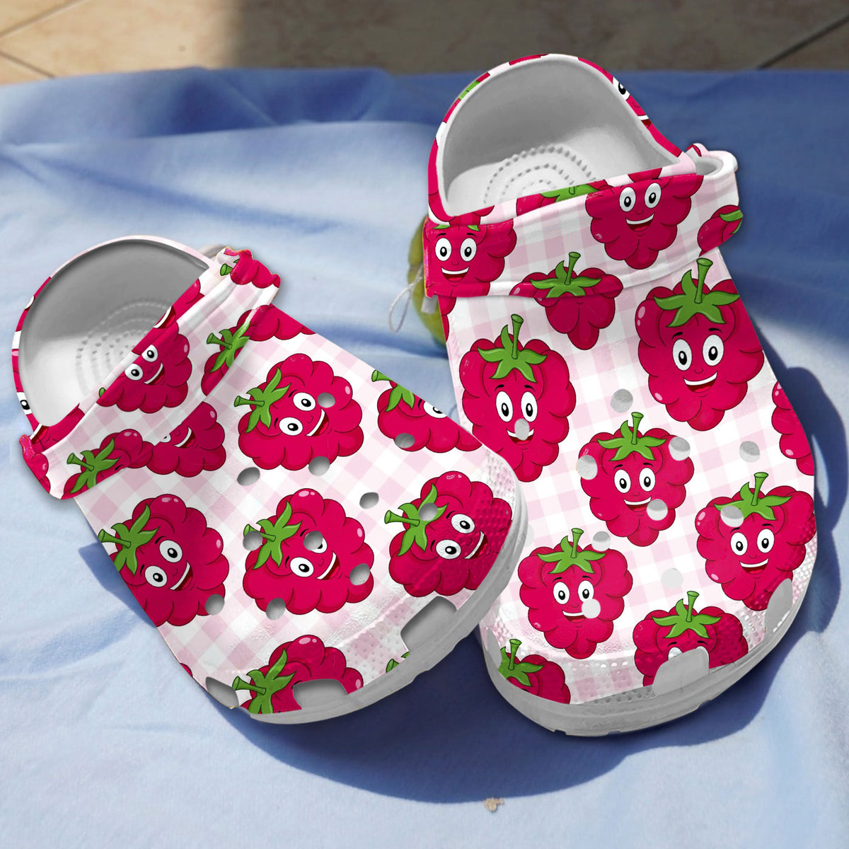 Raspberry Fruit Crocs Crocband Clogs Shoes Comfortable For Men Women and Kids