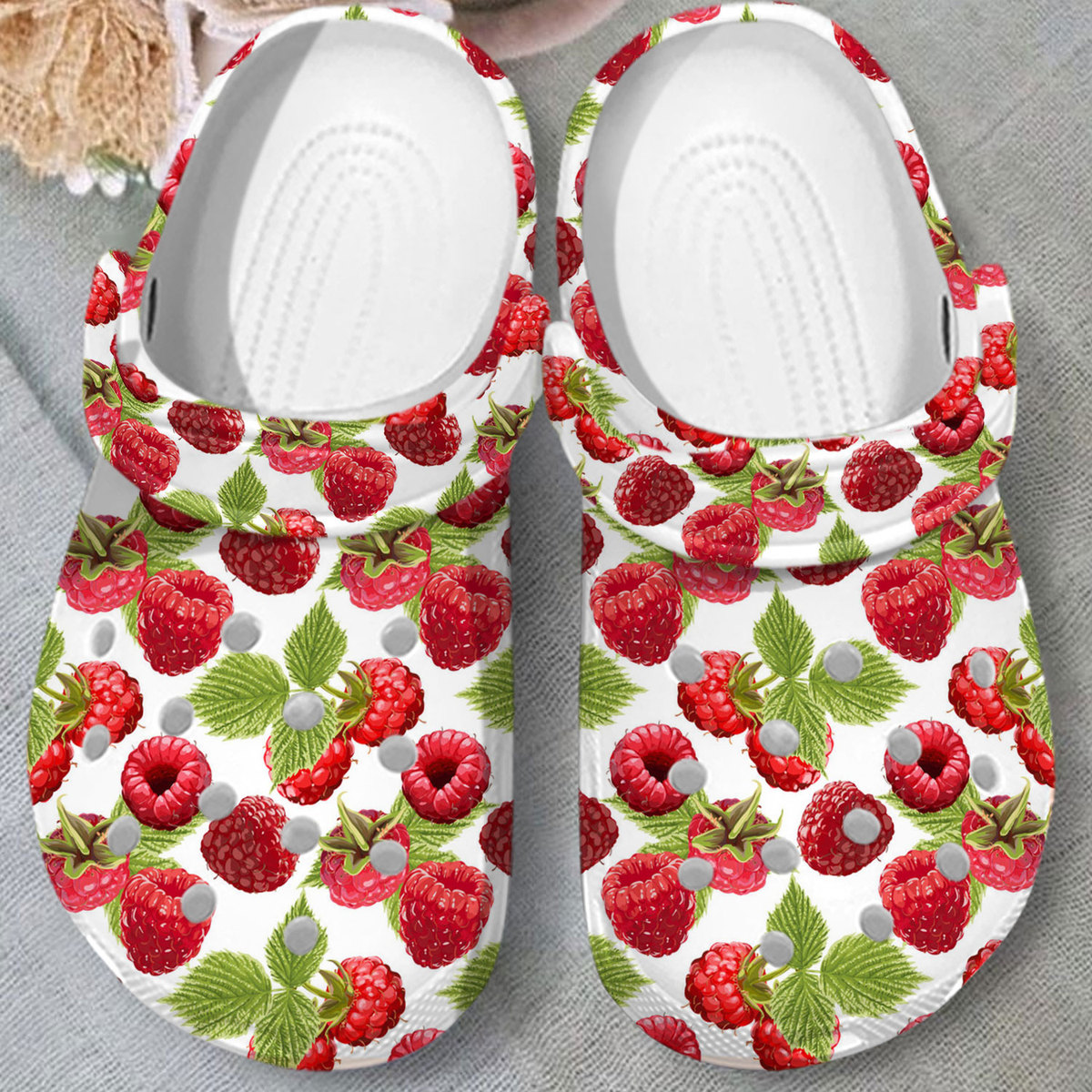 Raspberry Fruit Crocs Crocband Clogs Shoes Comfortable For Men Women and Kids
