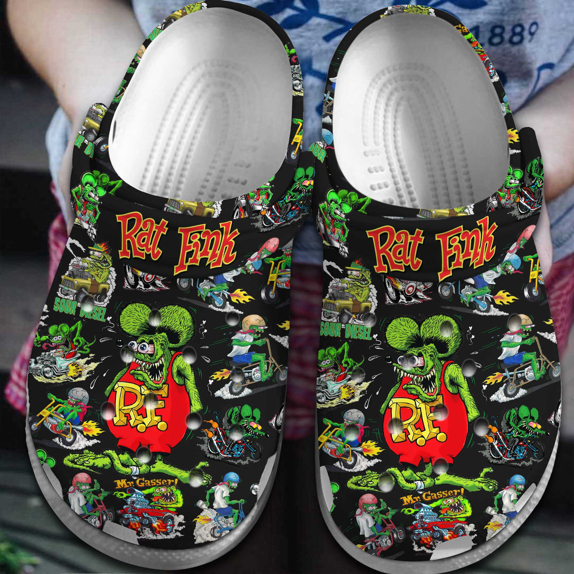 Rat Fink TV Series Crocs Crocband Clogs Shoes Comfortable For Men Women and Kids