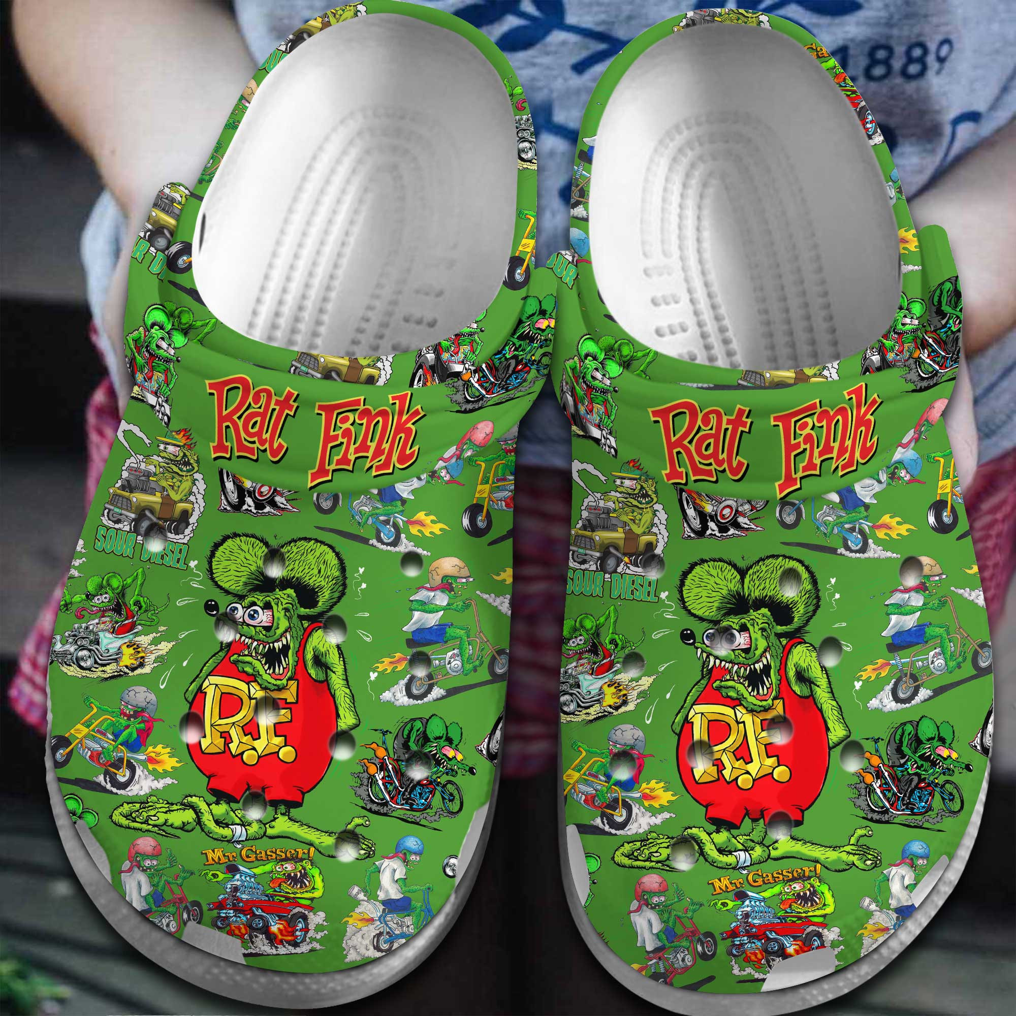 Rat Fink TV Series Crocs Crocband Clogs Shoes Comfortable For Men Women and Kids