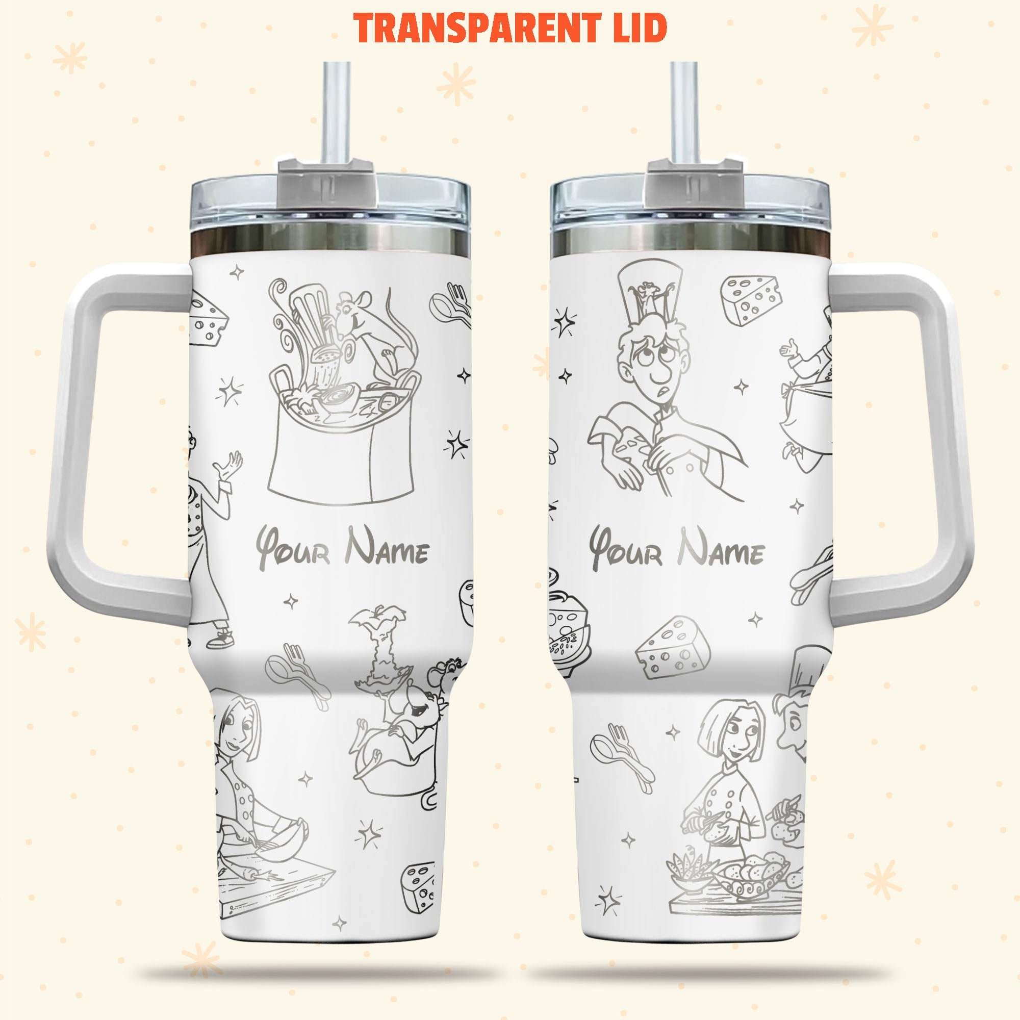 Ratatouille Cartoon Custom Stanley Cup 40 oz 30 oz Tumbler With HandleTVC2301974