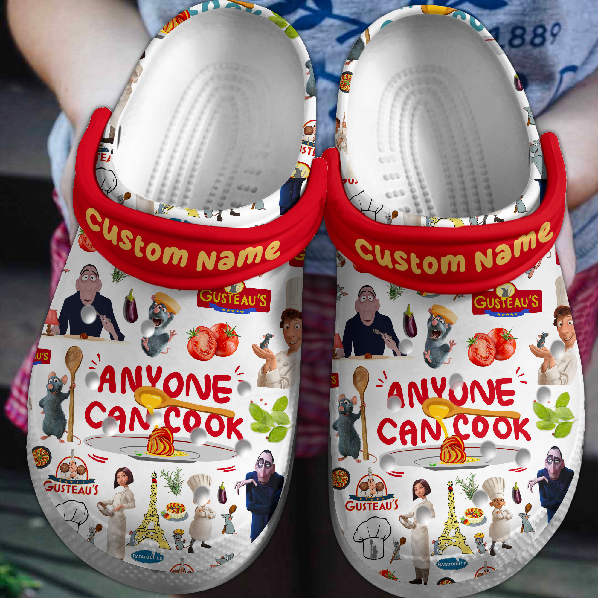 Ratatouille Movie Crocs Crocband Clogs Shoes Comfortable For Men Women and Kids