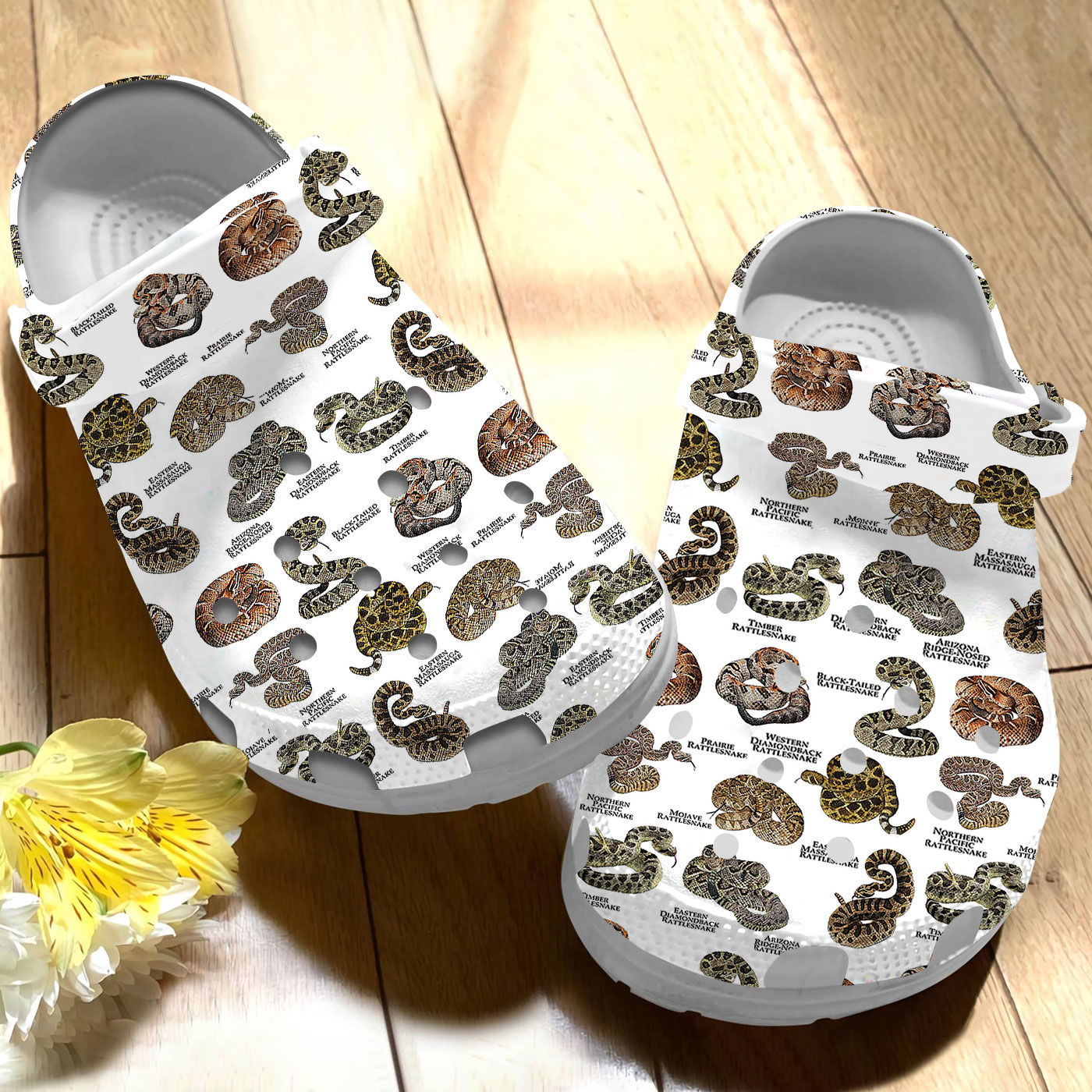 Rattlesnakes of the North America Crocs Crocband Clogs Shoes Comfortable For Men Women and Kids