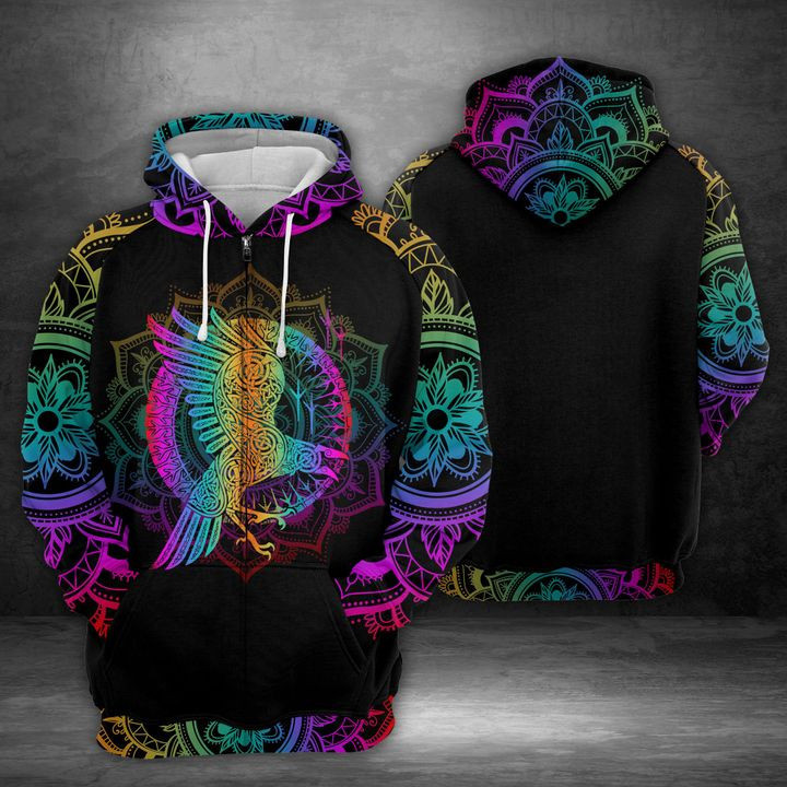 Raven Viking 3D All Over Print Hoodie, Zip Hoodie
