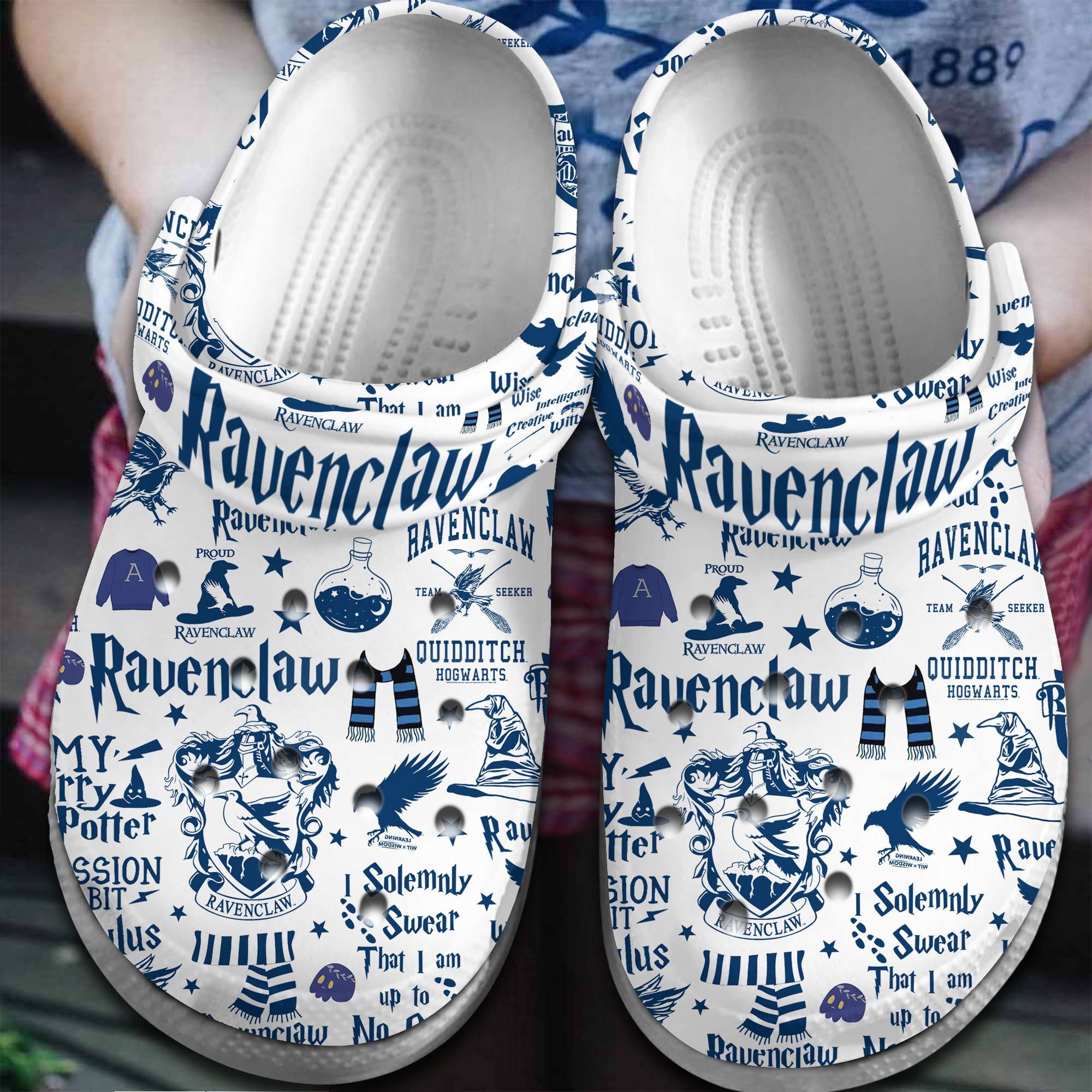 ravenclaw Harry Potter Movie Crocs Crocband Clogs Shoes Comfortable For Men Women and Kids