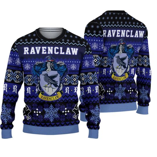 Ravenclaws House Ugly Christmas Sweater, Christmas Sweater, Ugly Knitted Sweater - Image 2