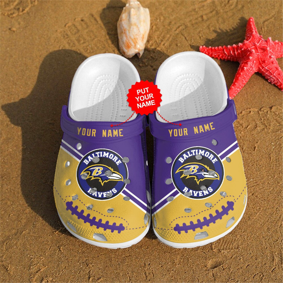 Ravens Personalized Custom For Fans Clog Shoes