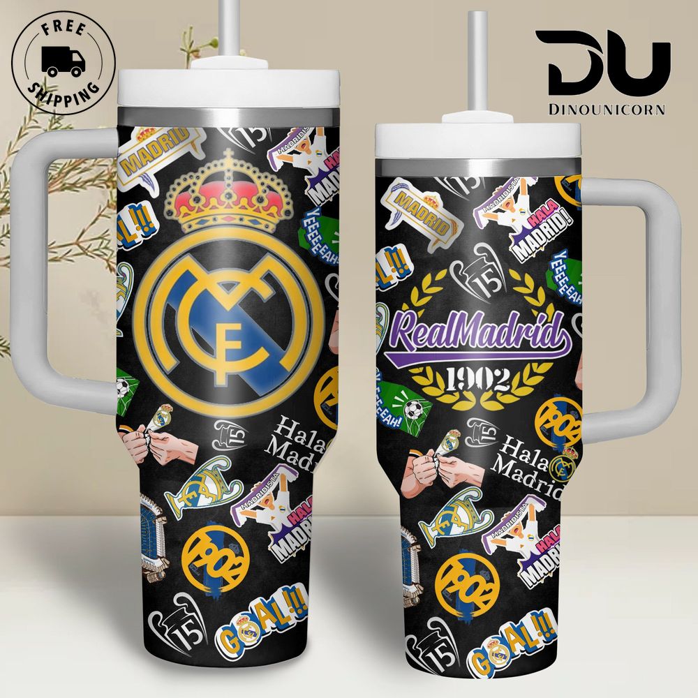 Real Madrid CF Custom Stanley Cup 40 oz 30 oz Tumbler With HandleTVC2301711