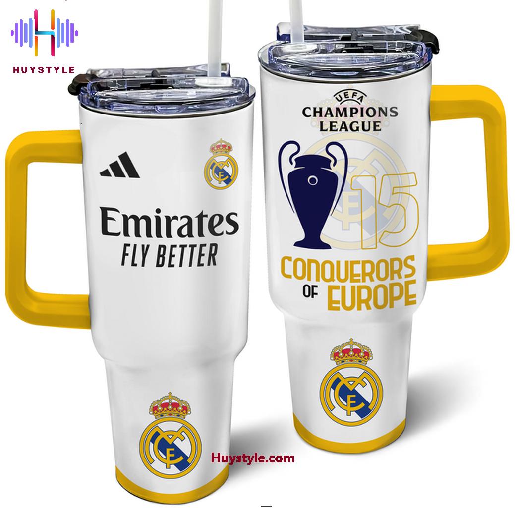 Real Madrid UEFA Champions Custom Stanley Cup 40 oz 30 oz Tumbler With HandleTVC2301700