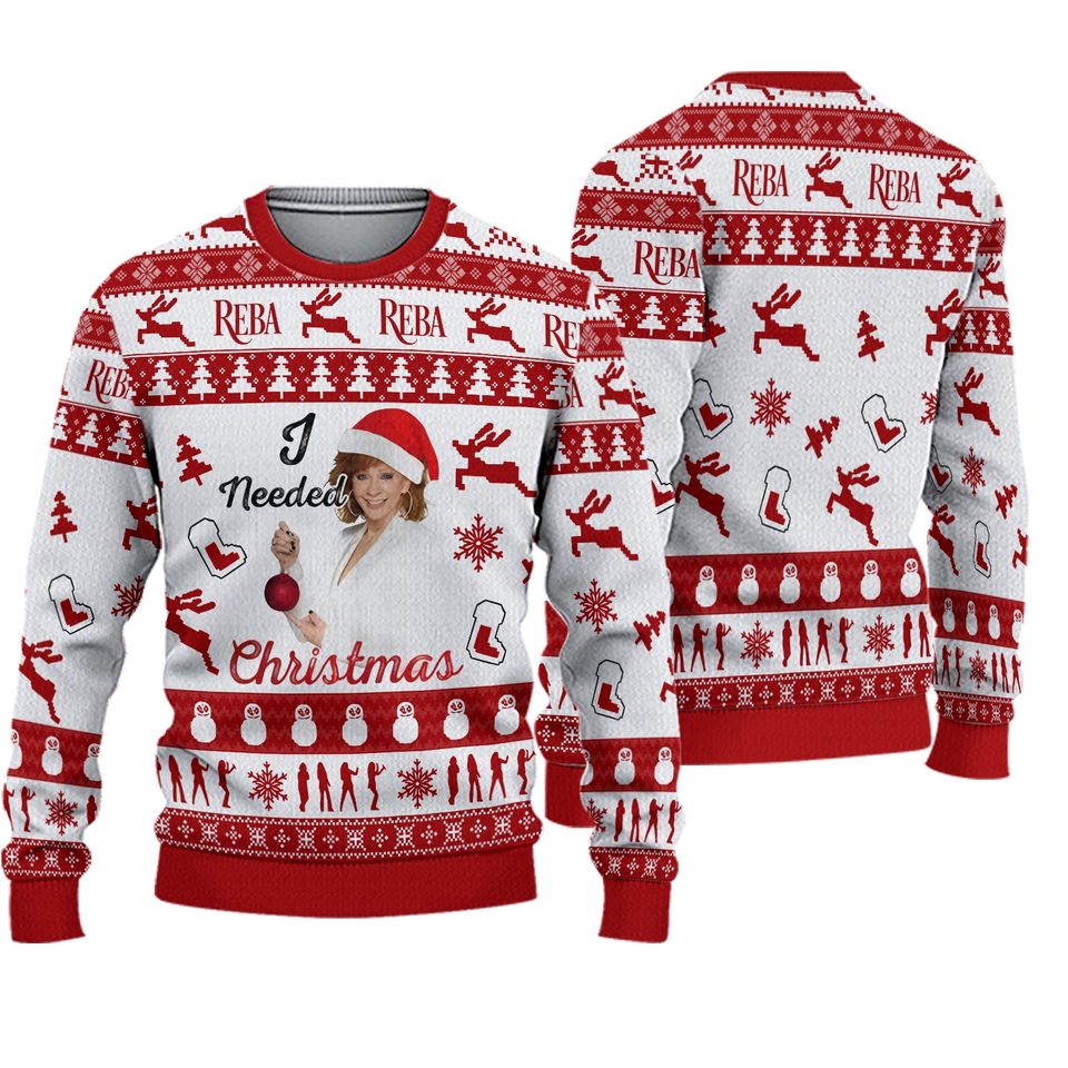 Reba McEntire I Need Fancy Christmas Ugly Sweater