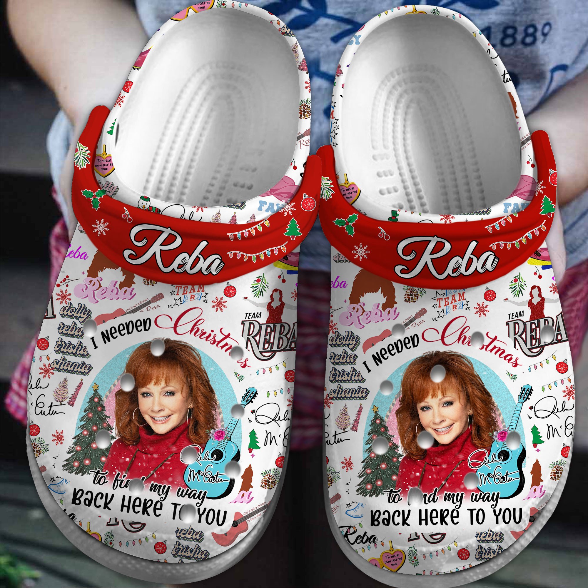 Reba McEntire Music Crocs Crocband Clogs Shoes Comfortable For Men Women and Kids