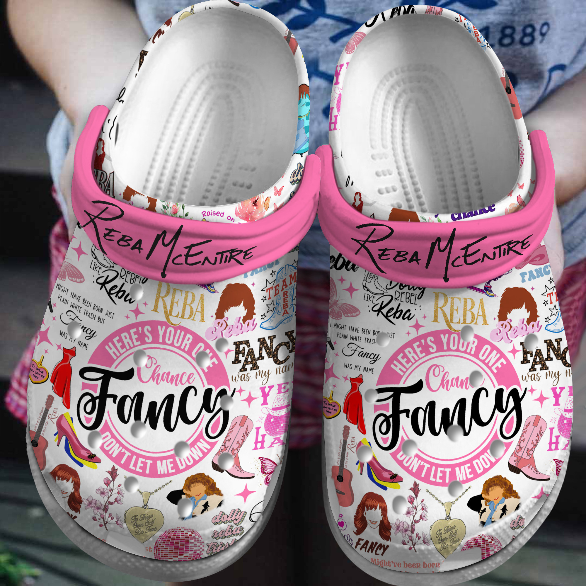 Reba McEntire Music Crocs Crocband Clogs Shoes Comfortable For Men Women and Kids