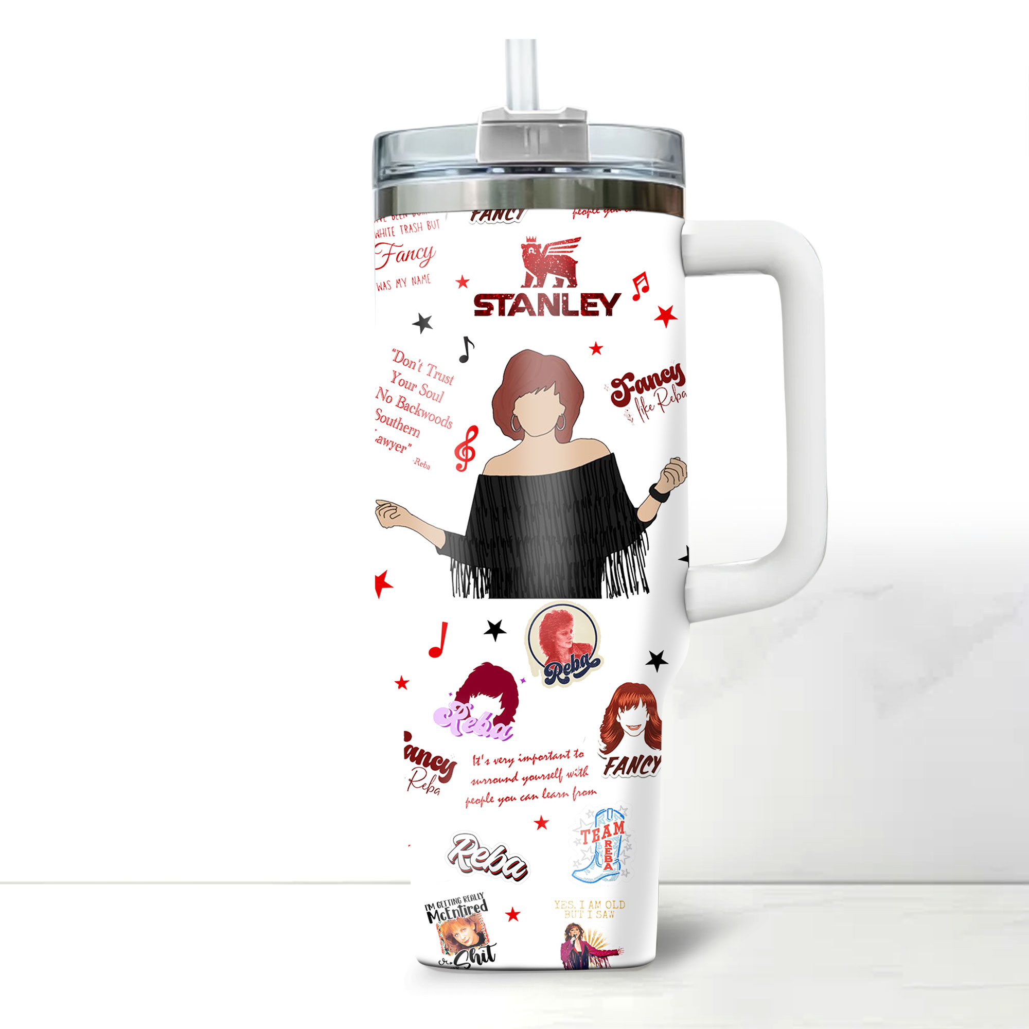 Reba McEntire Music Custom Stanley Cup 40 oz 30 oz Tumbler With HandleTVC2301177 - Image 3