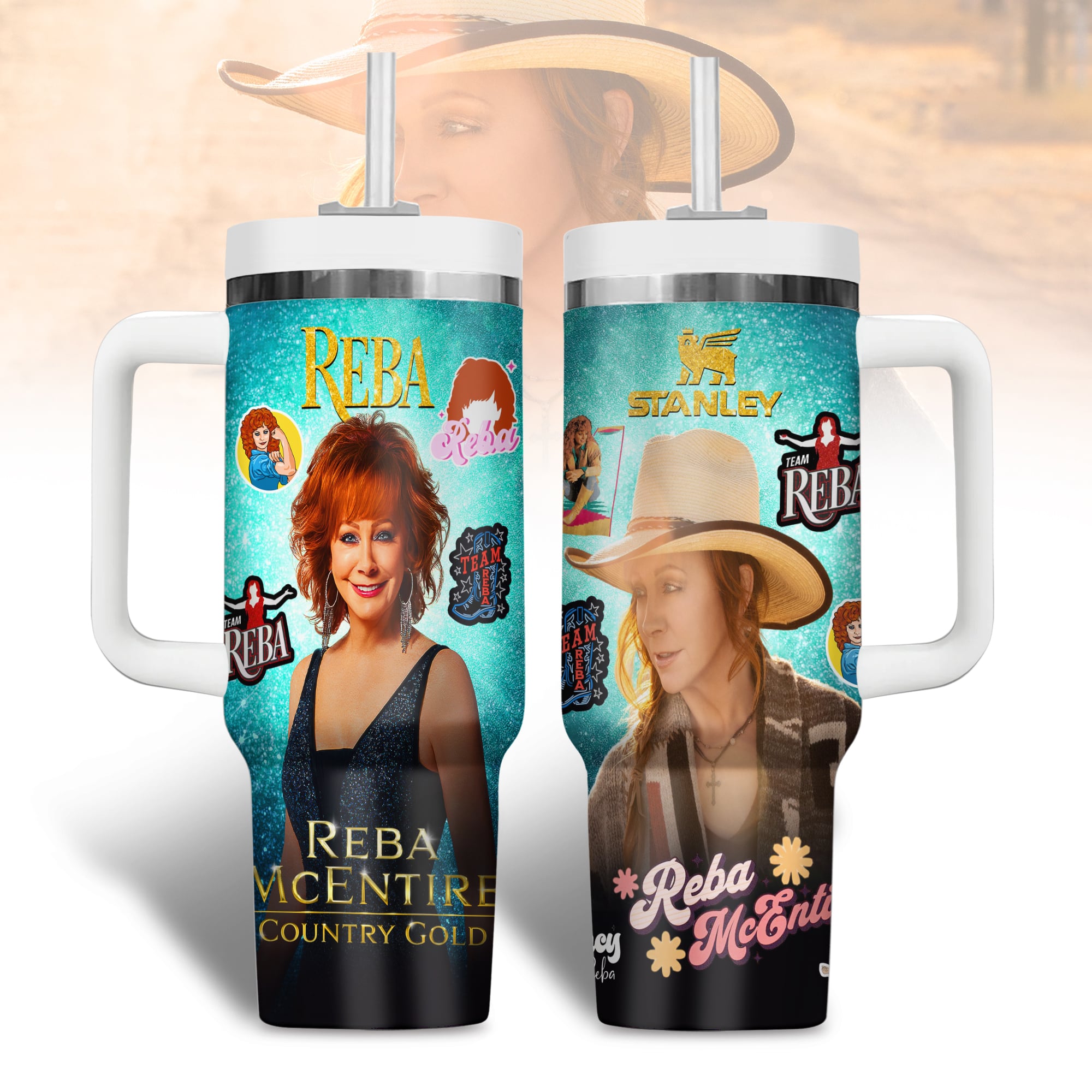 Reba McEntire Music Custom Stanley Cup 40 oz 30 oz Tumbler With HandleTVC2301178