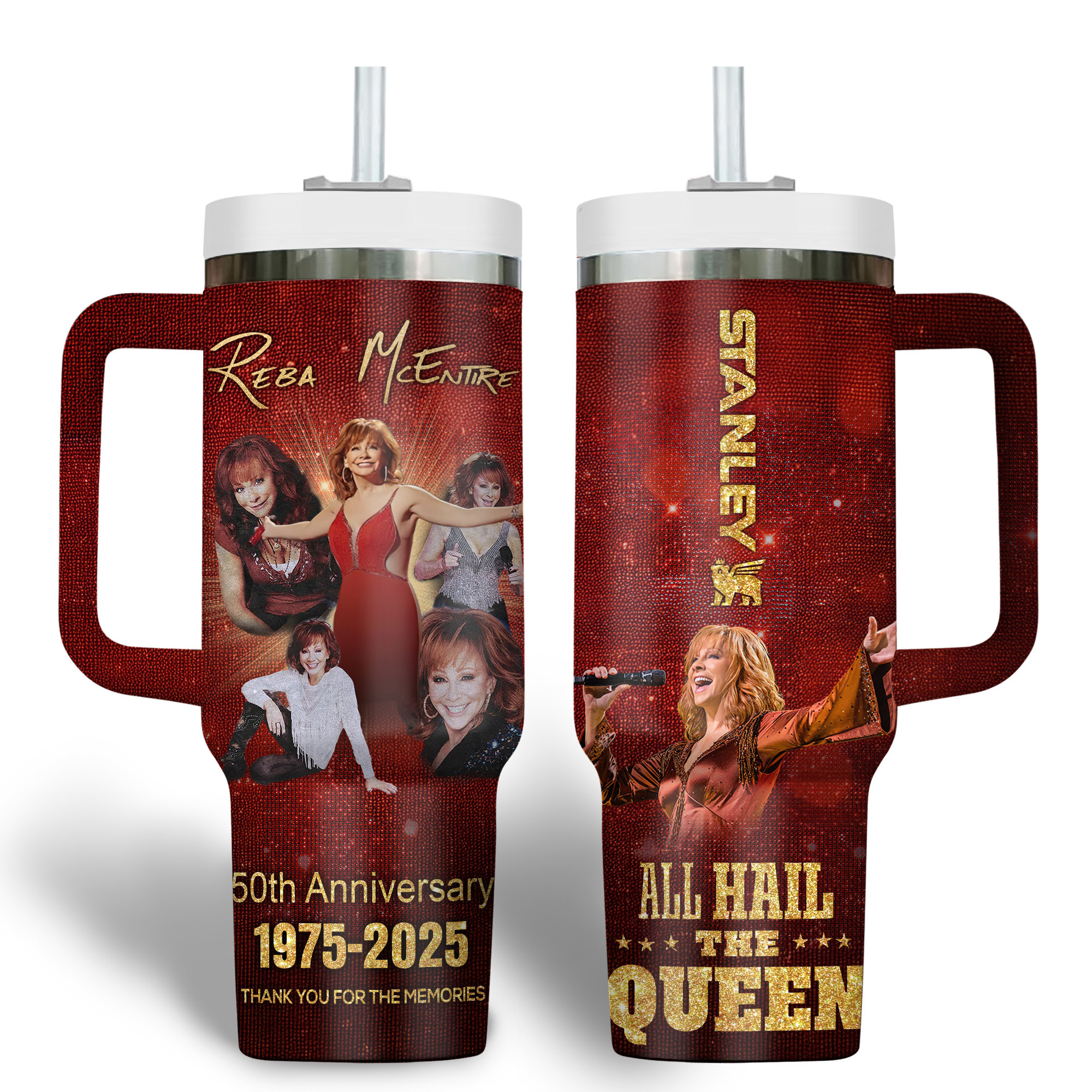 Reba McEntire Music Custom Stanley Cup 40 oz 30 oz Tumbler With HandleTVC2301179 - Image 2