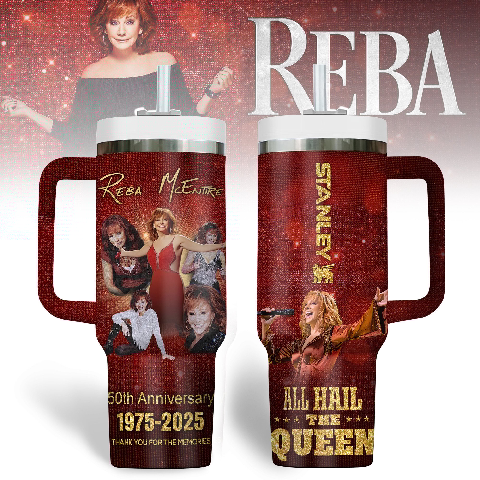 Reba McEntire Music Custom Stanley Cup 40 oz 30 oz Tumbler With HandleTVC2301179