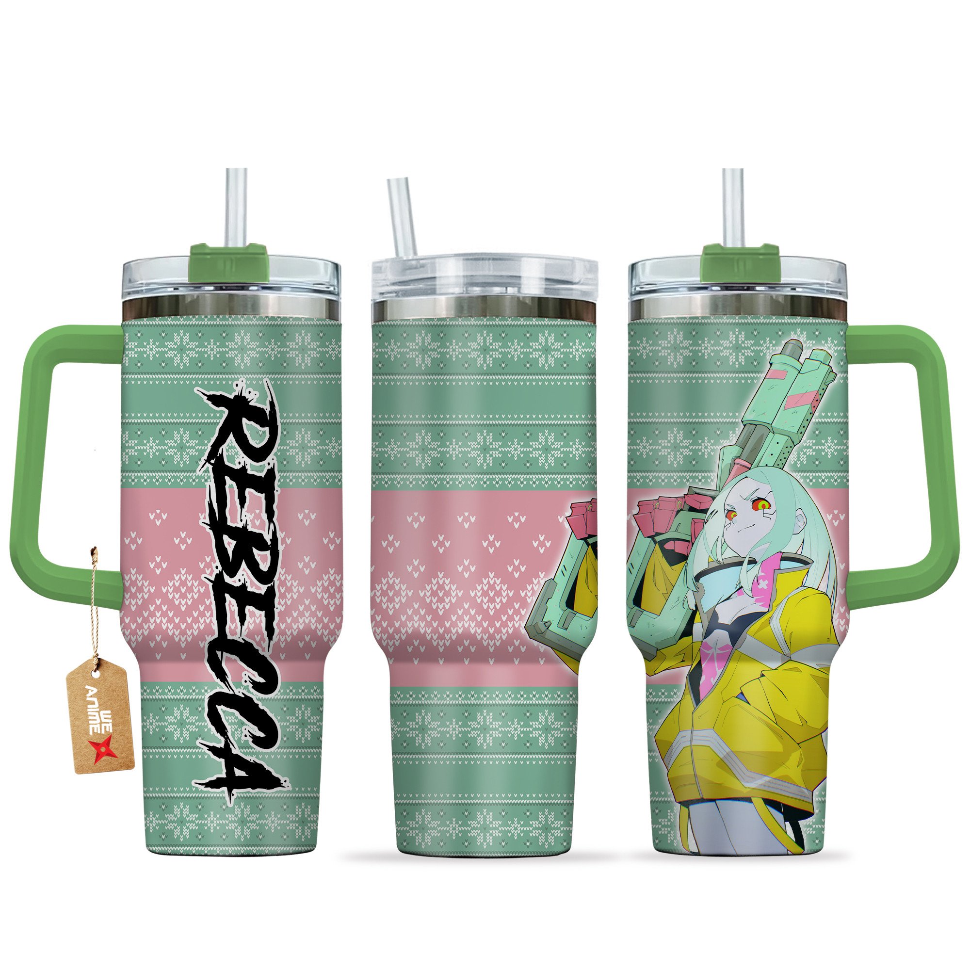 Rebecca Cyberpunk Anime Custom Stanley Cup 40 oz 30 oz Tumbler With HandleTVC2301165
