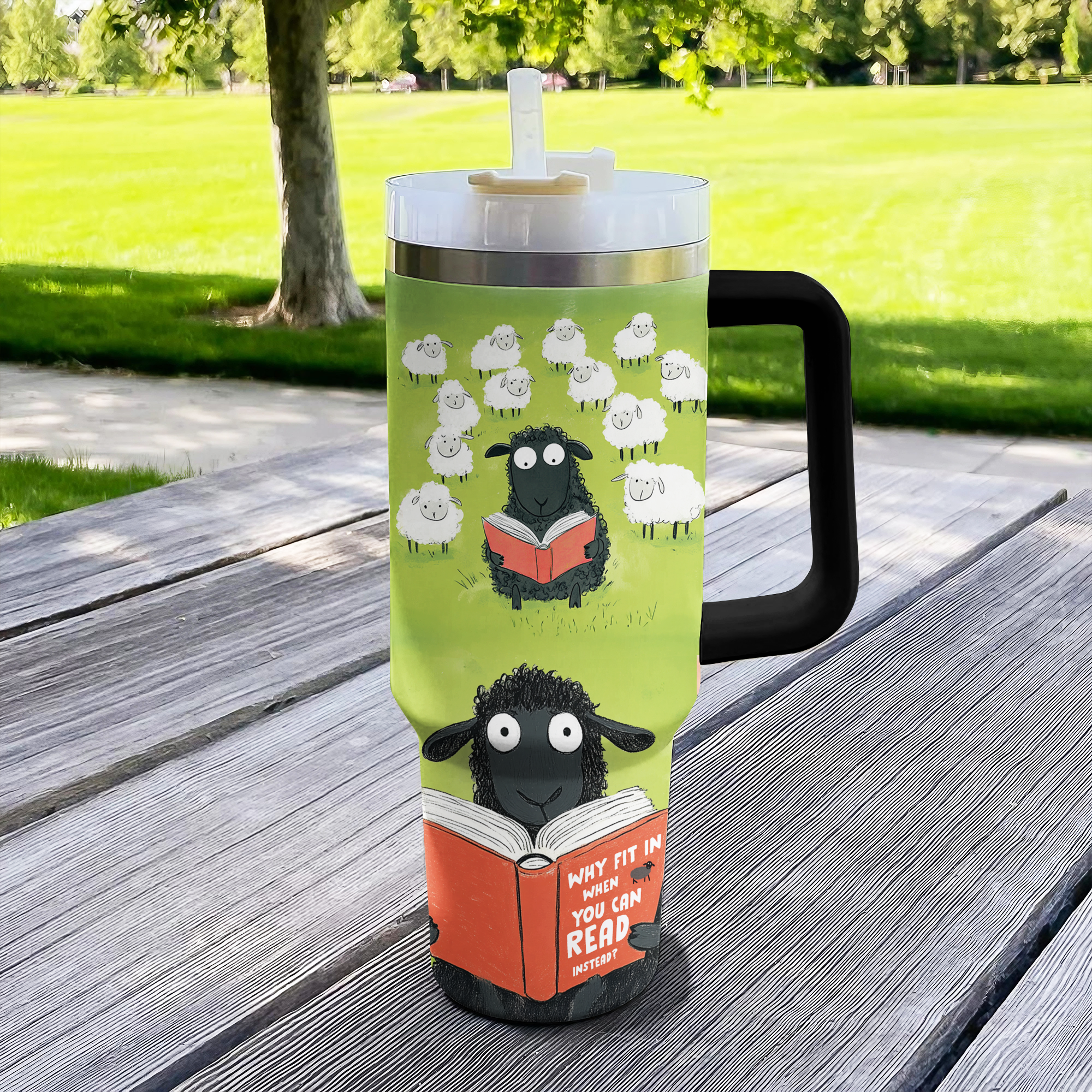 Rebel Black Sheep Custom Stanley Cup 40 oz 30 oz Tumbler With HandleTVC2301289 - Image 2