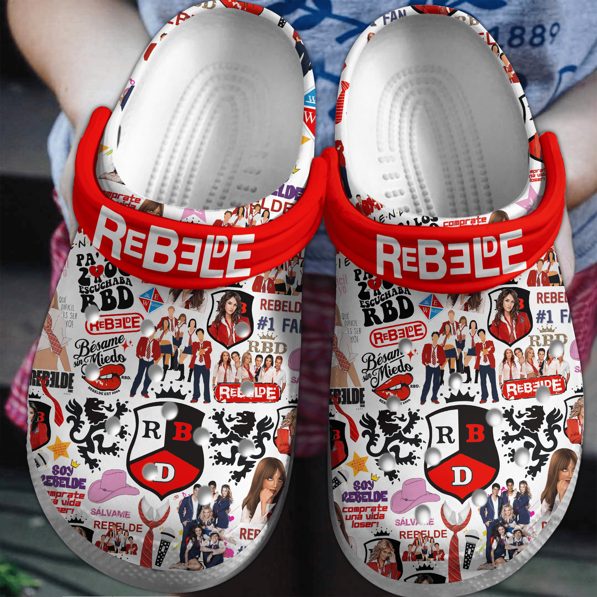 Rebelde TV Series Crocs Crocband Clogs Shoes Comfortable For Men Women and Kids