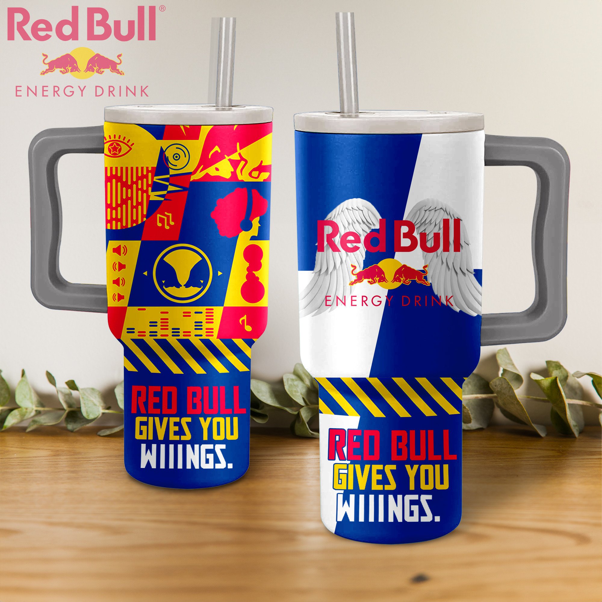 Red Bull Drinks Custom Stanley Cup 40 oz 30 oz Tumbler With HandleTVC2301275