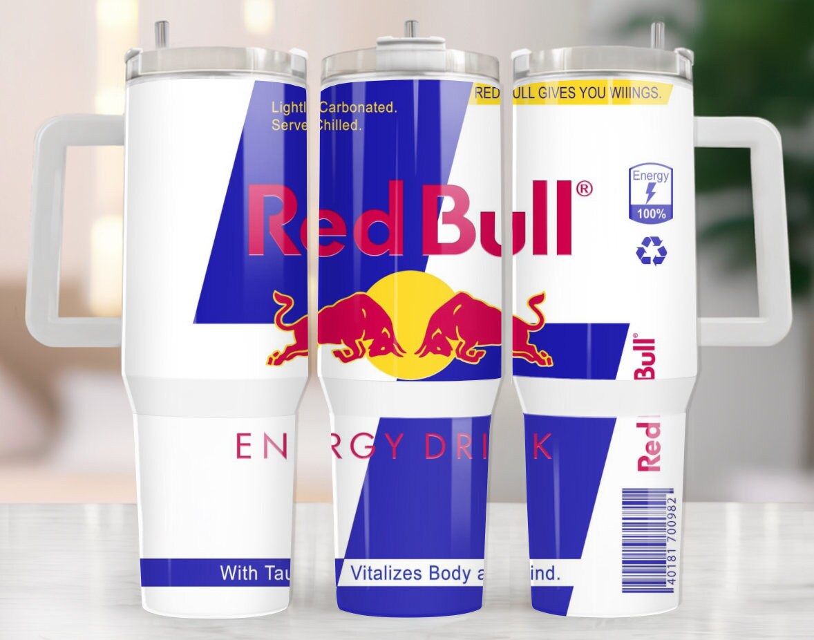 Red Bull Energy Drink Custom Stanley Cup 40 oz 30 oz Tumbler With HandleTVC2301973