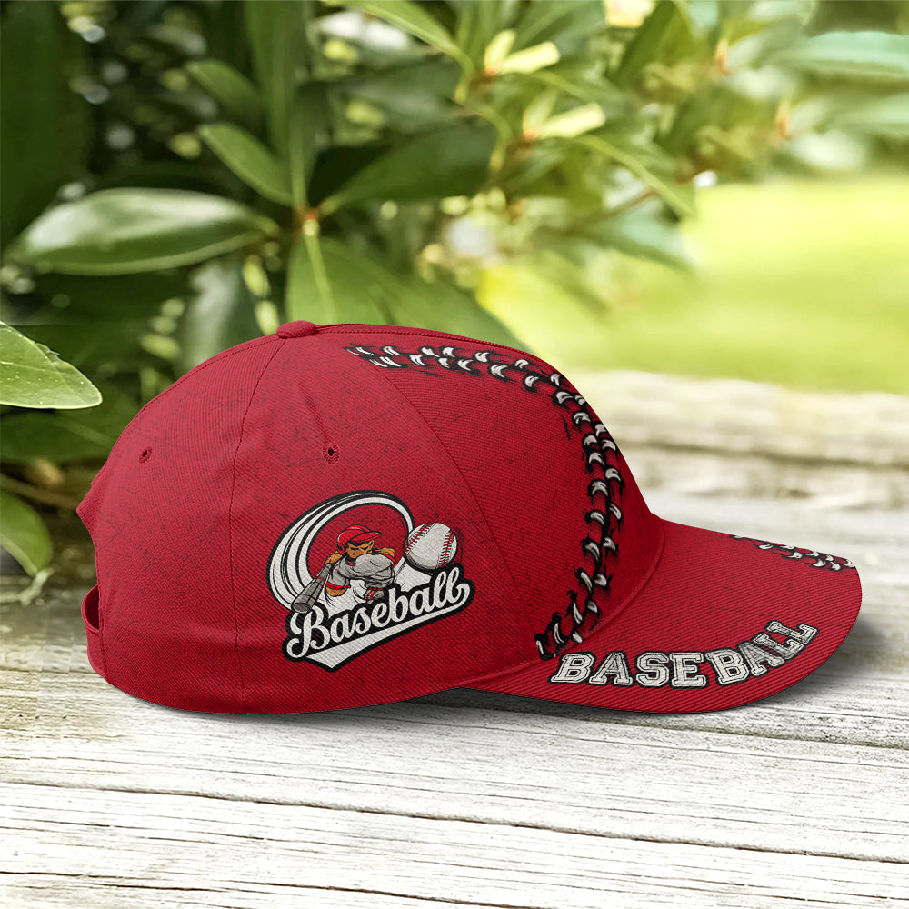 Red Cap It Is In My DNA For Baseball Lovers Trucker Hats Custom Hats Gifts For Men & Women