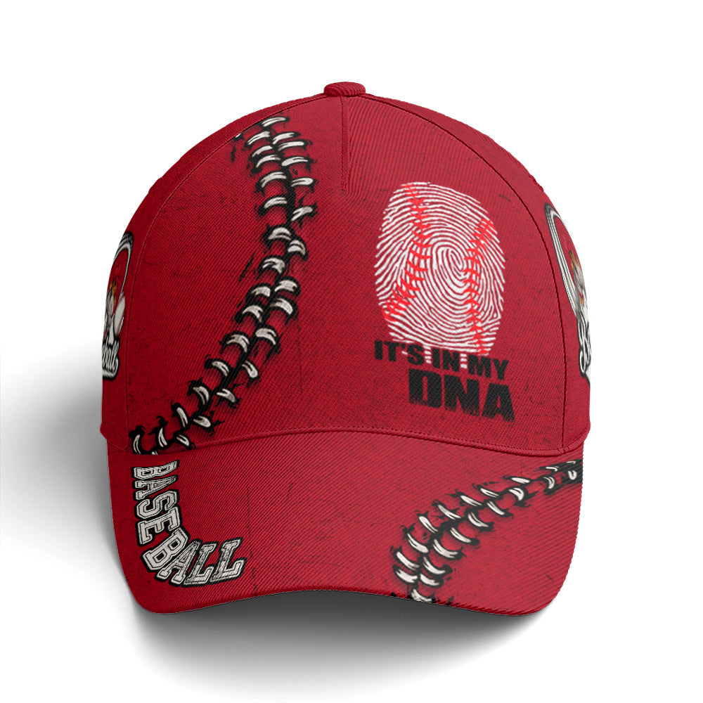 Red Cap It Is In My Dna For Baseball Lovers Trucker Hats Custom Hats Gifts For Men & Women