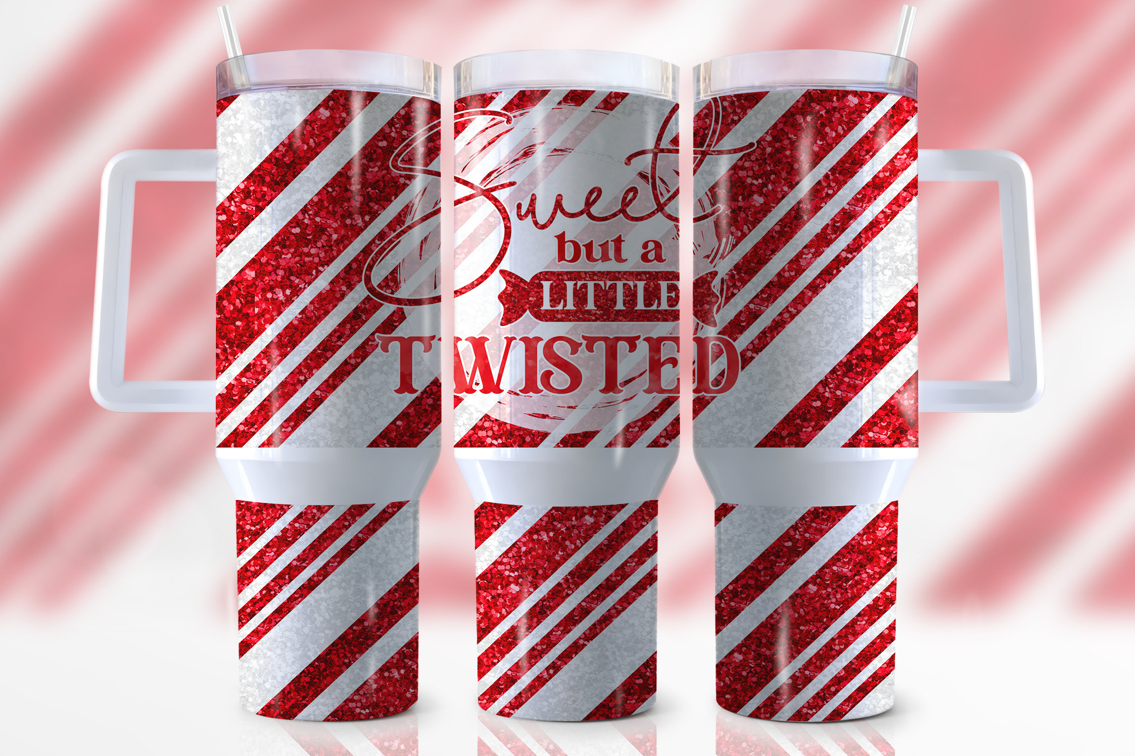 Red Glitter Custom Stanley Cup 40 oz 30 oz Tumbler With HandleTVC2301946