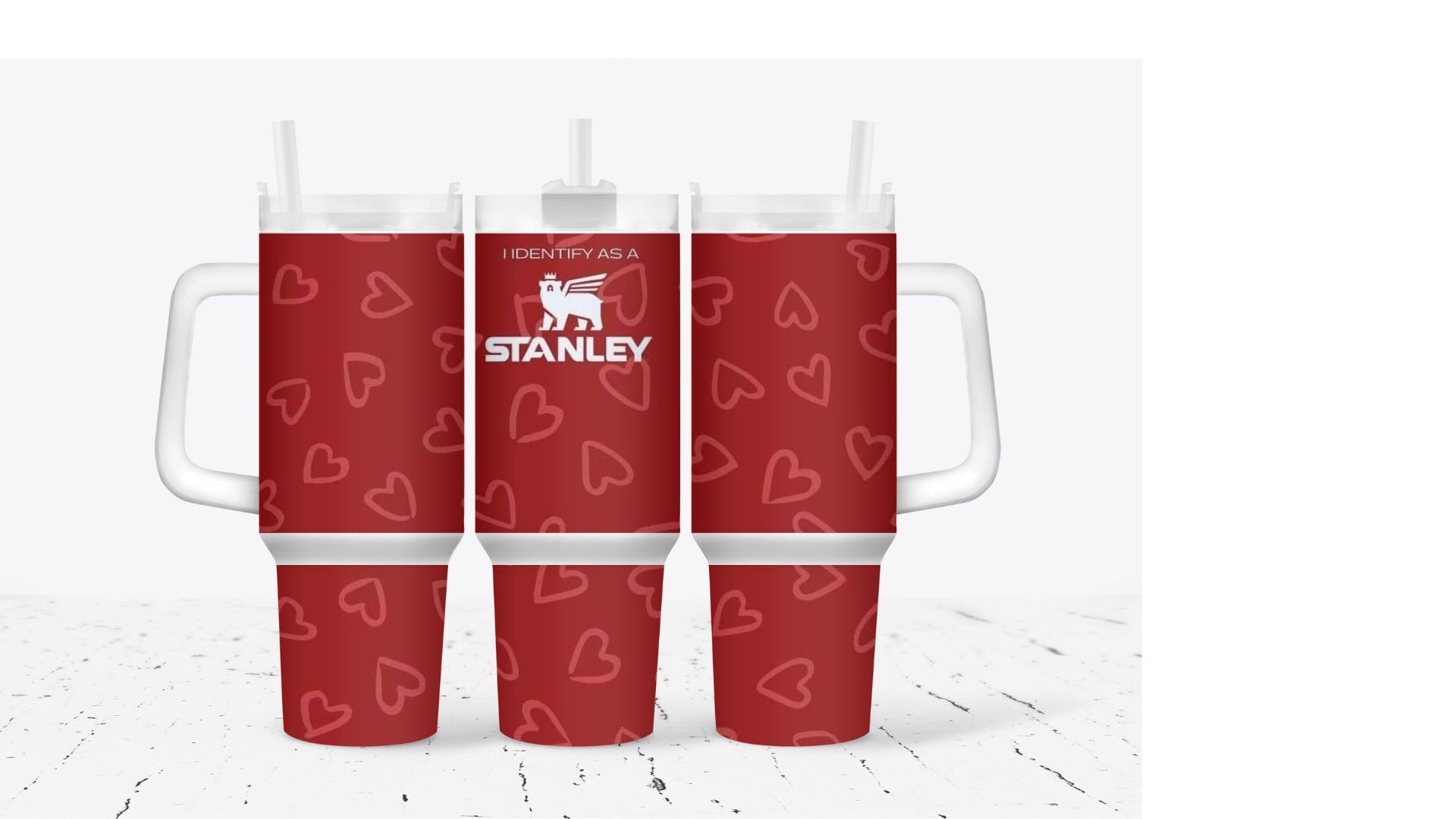 Red Heart Valentines Gift Custom Stanley Cup 40 oz 30 oz Tumbler With HandleTVC2301919