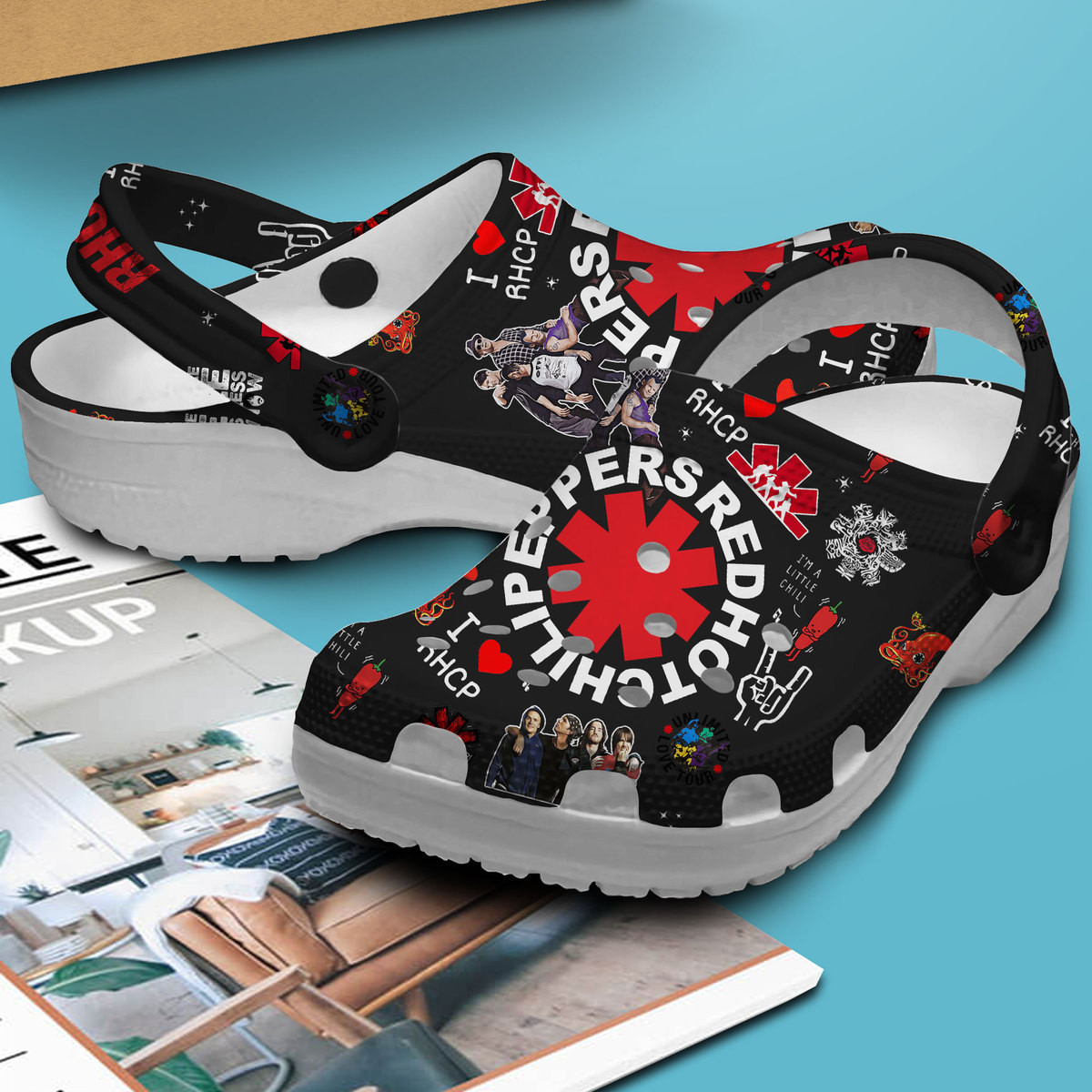 Red Hot Chili Peppers Music Crocs Crocband Clogs Shoes Comfortable For Men Women and Kids - Image 4