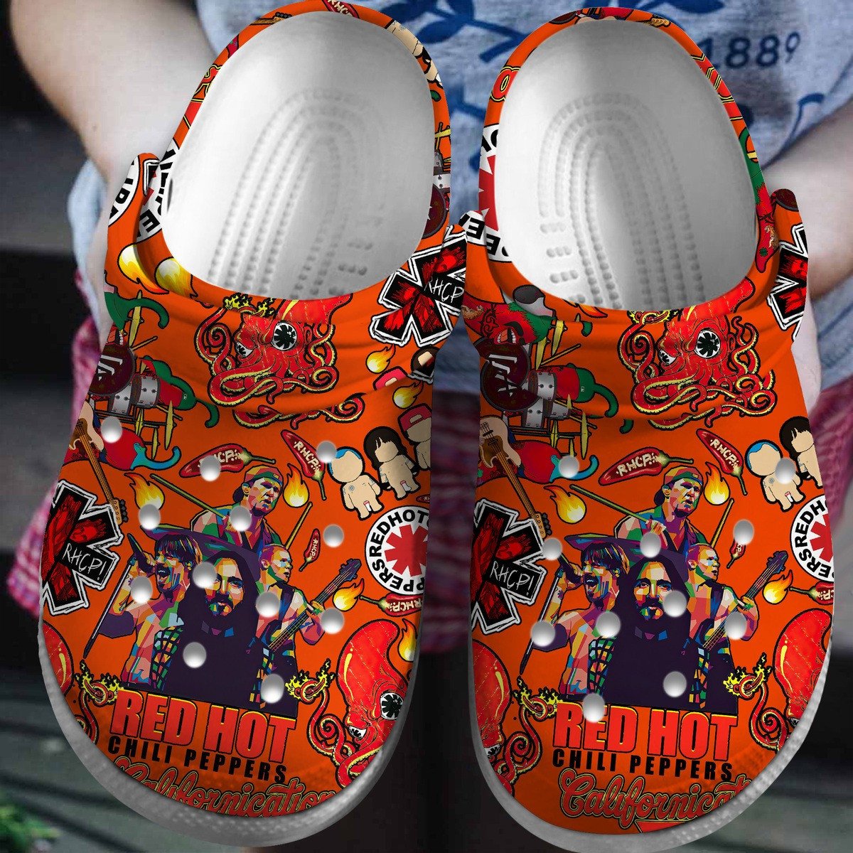 Red Hot Chili Peppers Music Crocs Crocband Clogs Shoes Comfortable For Men Women and Kids