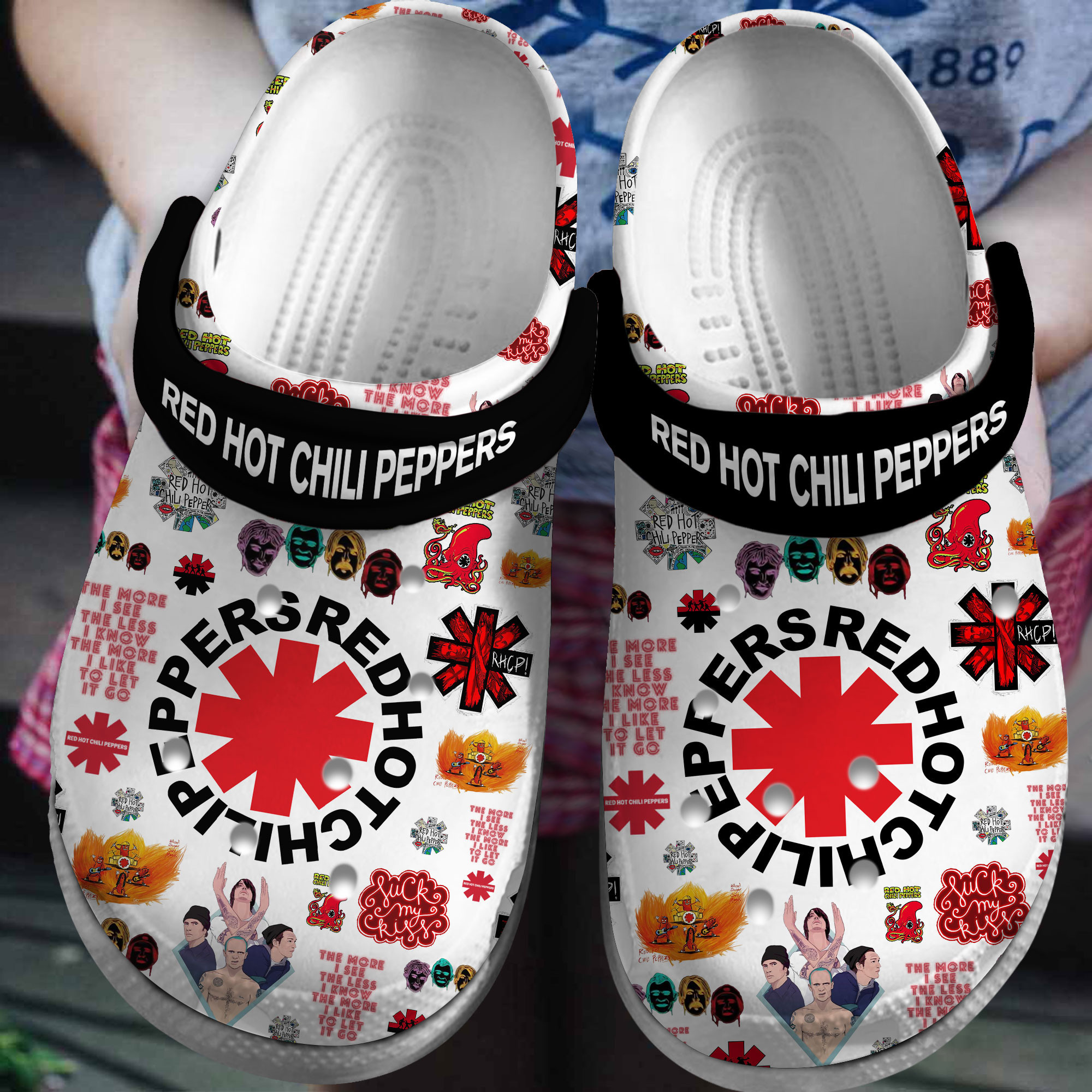 Red Hot Chili Peppers Music Crocs Crocband Clogs Shoes Comfortable For Men Women and Kids