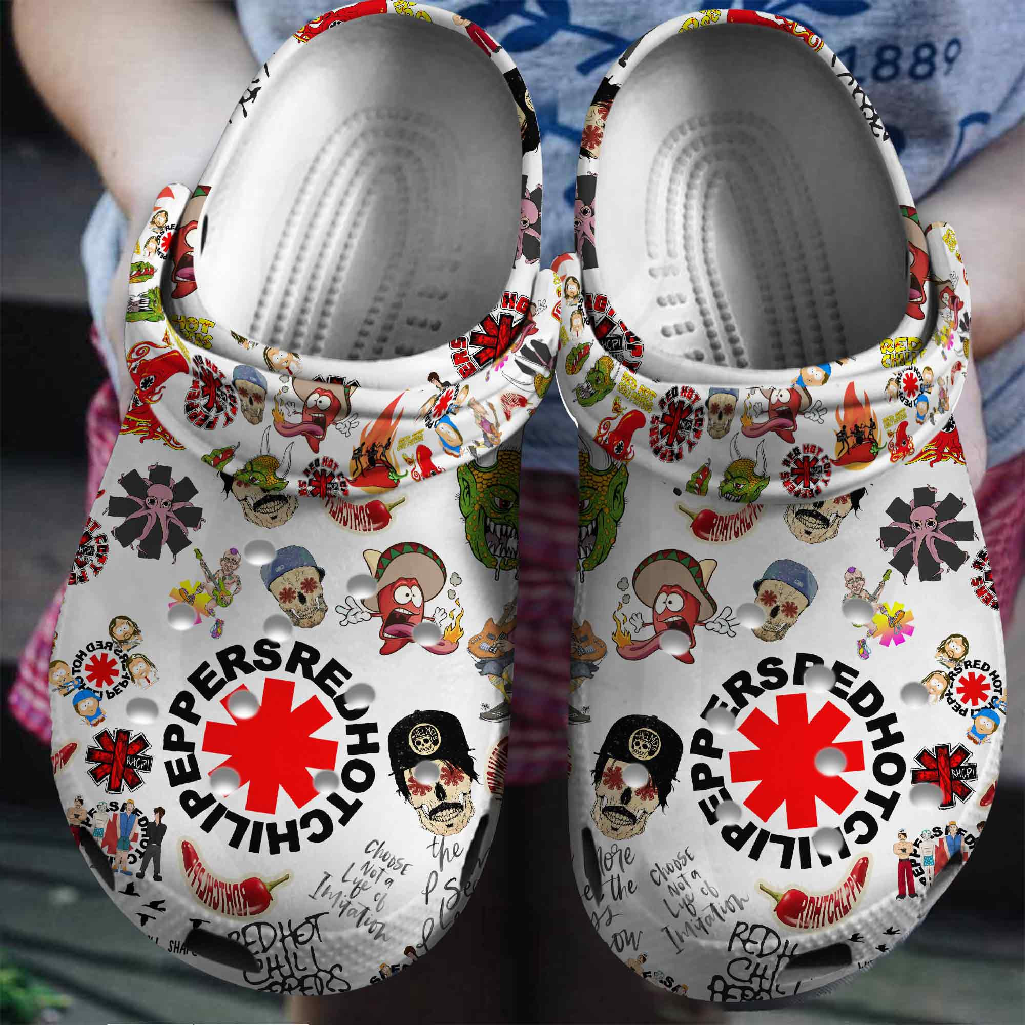 Red Hot Chili Peppers Music Crocs Crocband Clogs Shoes Comfortable For Men Women and Kids