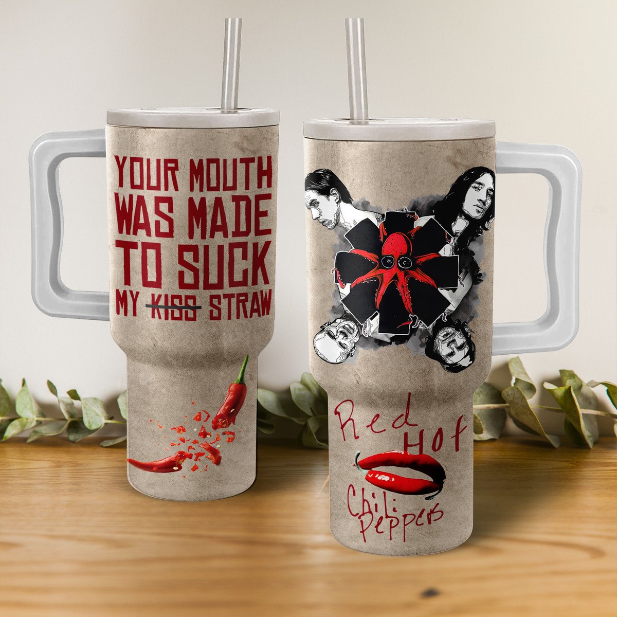 Red Hot Chili Peppers Music Custom Stanley Cup 40 oz 30 oz Tumbler With HandleTVC2301267
