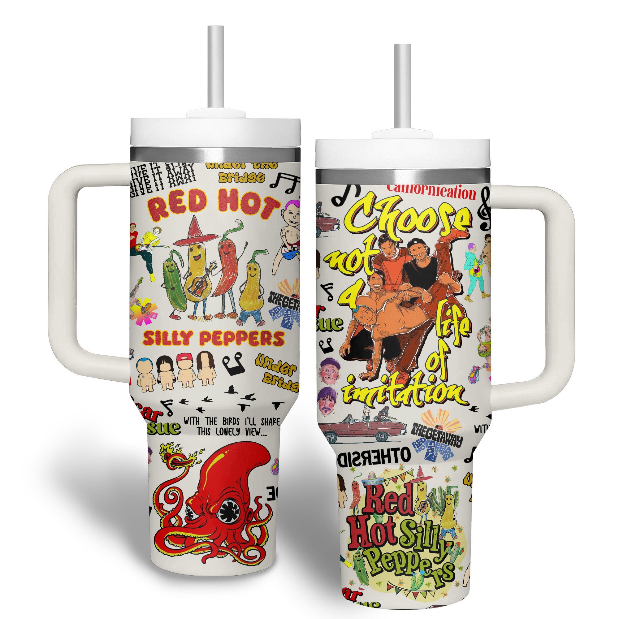 Red Hot Chili Peppers Music Custom Stanley Cup 40 oz 30 oz Tumbler With HandleTVC2301516