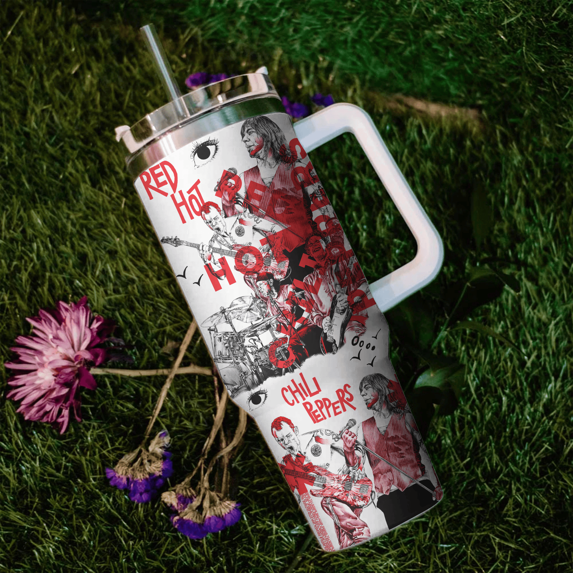 Red Hot Chili Peppers Music Custom Stanley Cup 40 oz 30 oz Tumbler With HandleTVC2301519 - Image 3