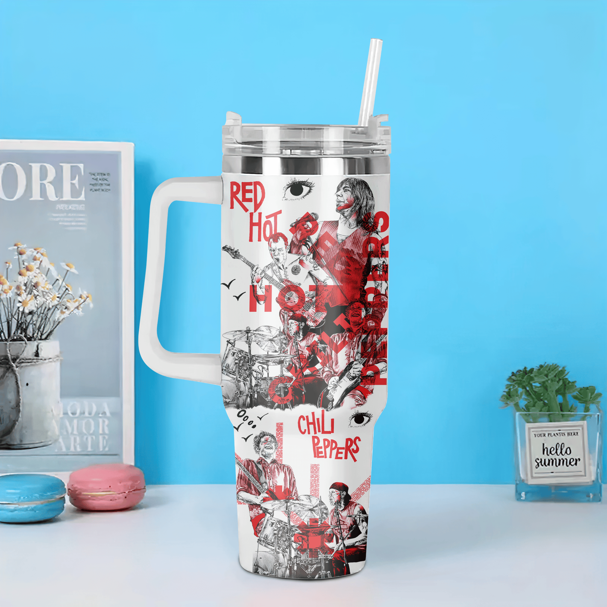 Red Hot Chili Peppers Music Custom Stanley Cup 40 oz 30 oz Tumbler With HandleTVC2301519 - Image 2