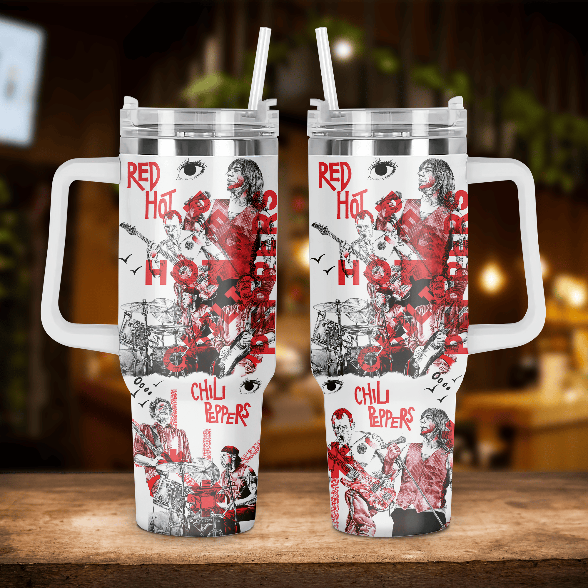 Red Hot Chili Peppers Music Custom Stanley Cup 40 oz 30 oz Tumbler With HandleTVC2301519