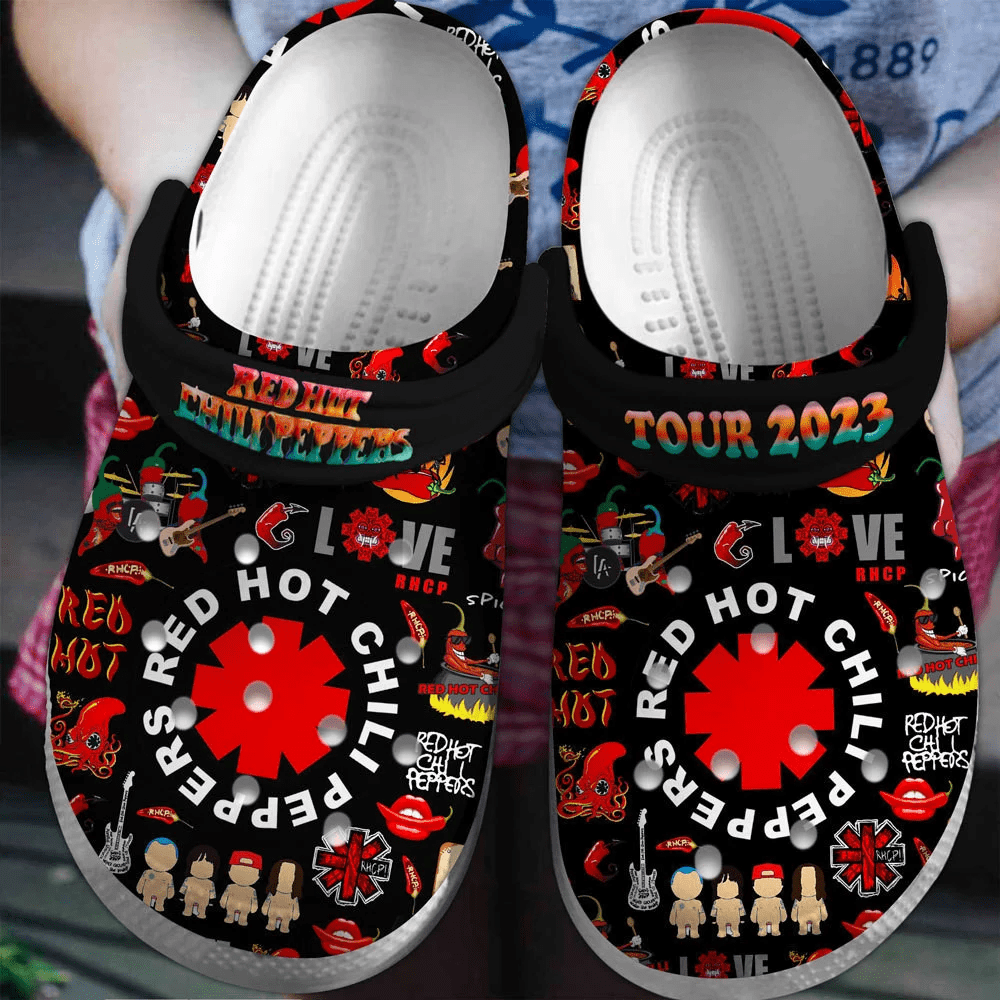 Red Hot Chili Peppers Rock Band Music Crocs Clogs Crocband Shoes Comfortable For Men Women and Kids