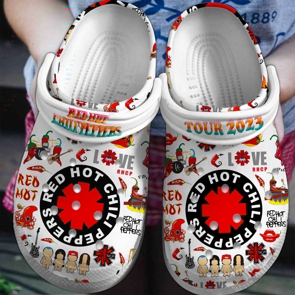 Red Hot Chili Peppers Rock Band Music Crocs Clogs Crocband Shoes Comfortable For Men Women and Kids